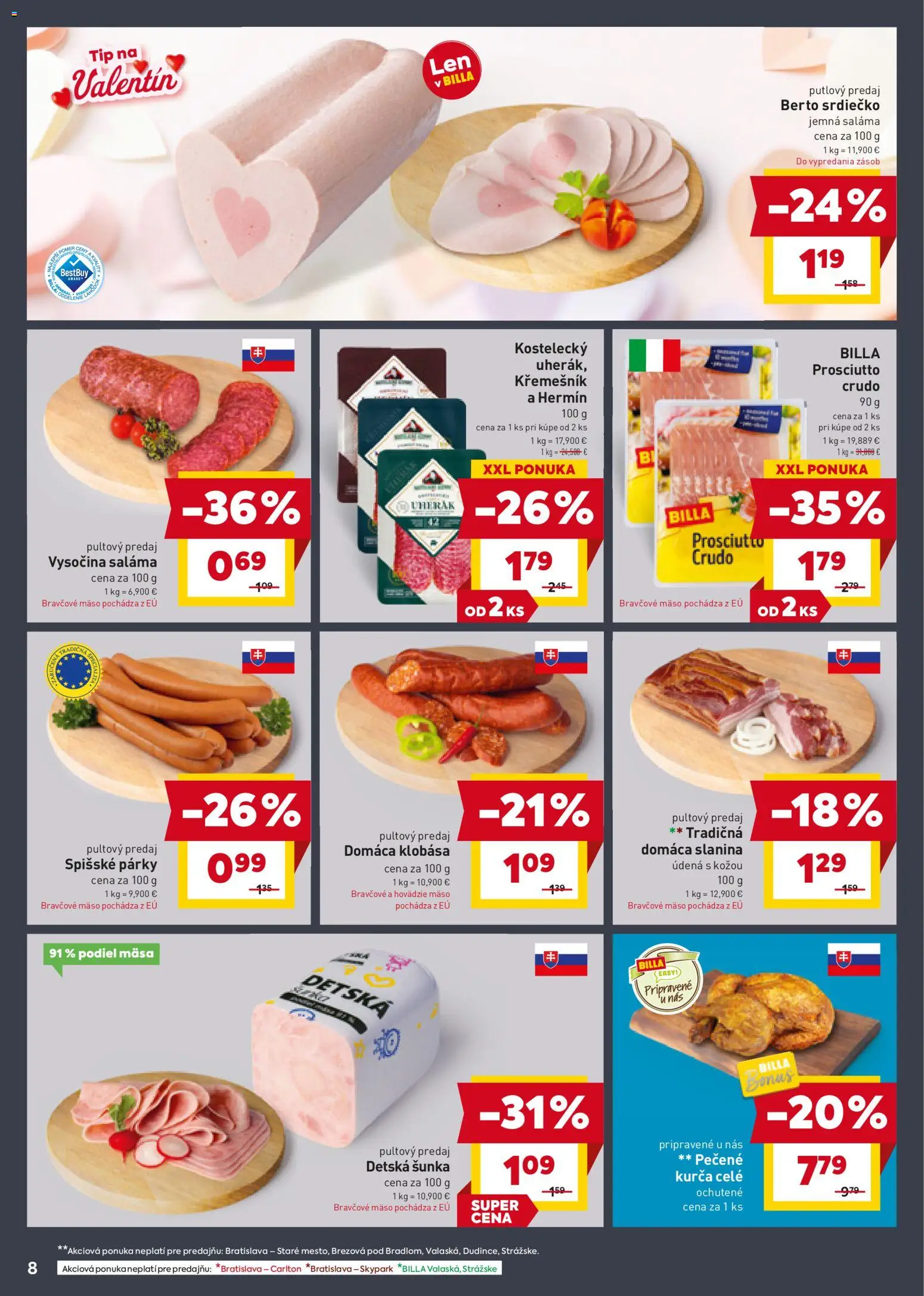 Nové Billa akcie – leták je platný od 11.02.2026 | Strana: 8