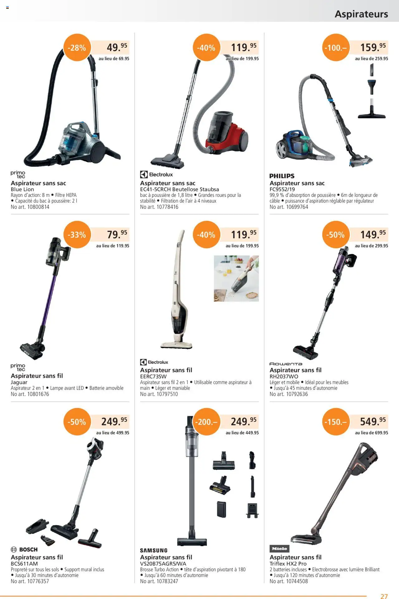Fust Aktionen FR ab 25.08.2025 | Seite: 27 | Produkte: Batterie, Miele, Bosch, Philips