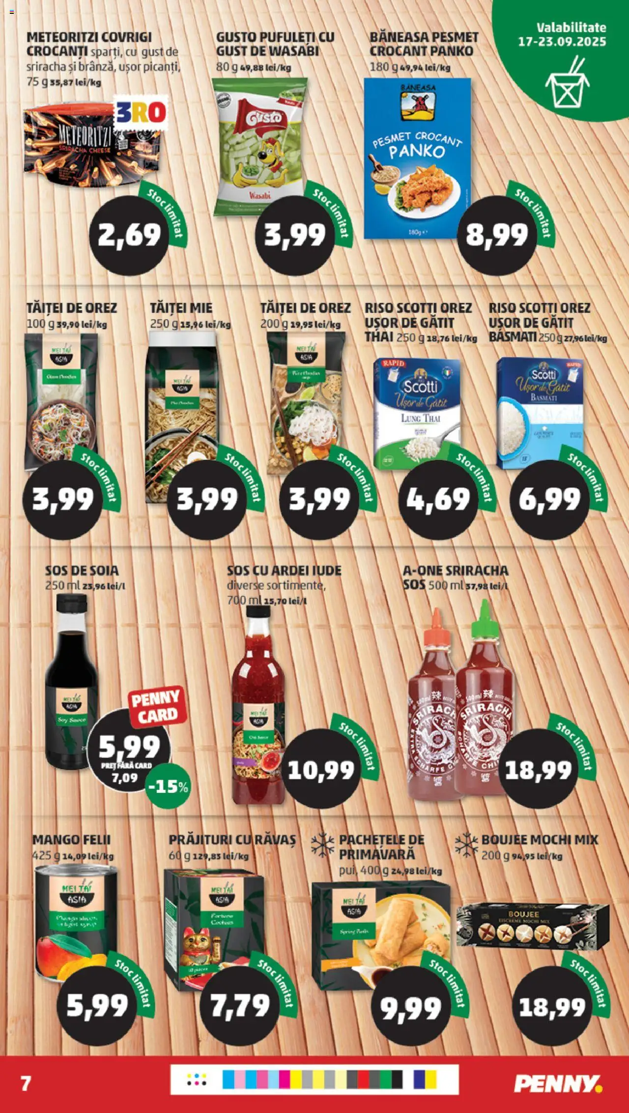 Noul catalog PENNY – valabil de la 17.09.2025 | Pagină: 7 | Produse: Ardei, Pufuleți, Noodles, Mango