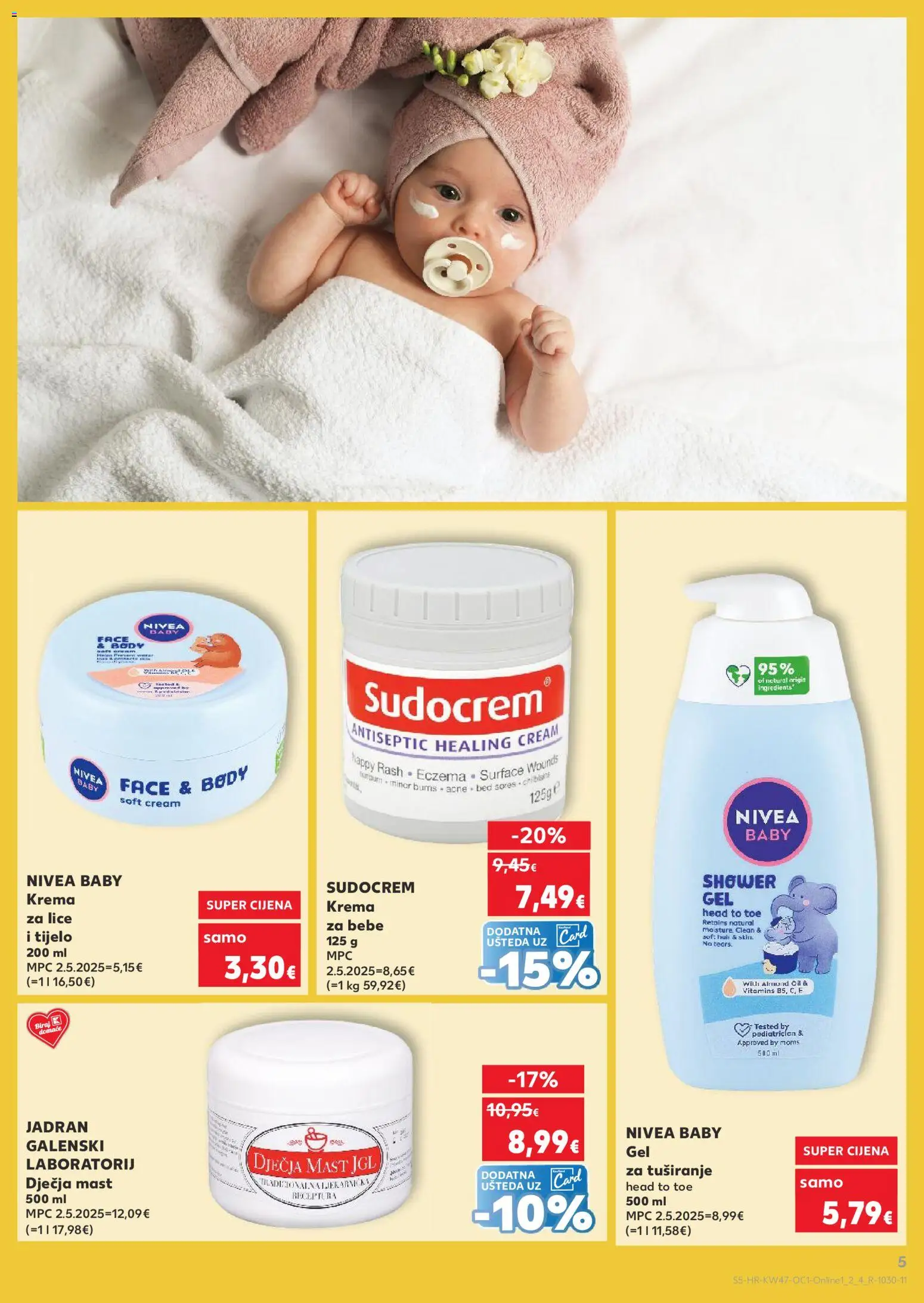 Kaufland katalog | vrijedi od 19.11.2025 | Stranica: 5 | Proizvodi: Krema za lice, Gel za tuširanje, Krema, Nivea