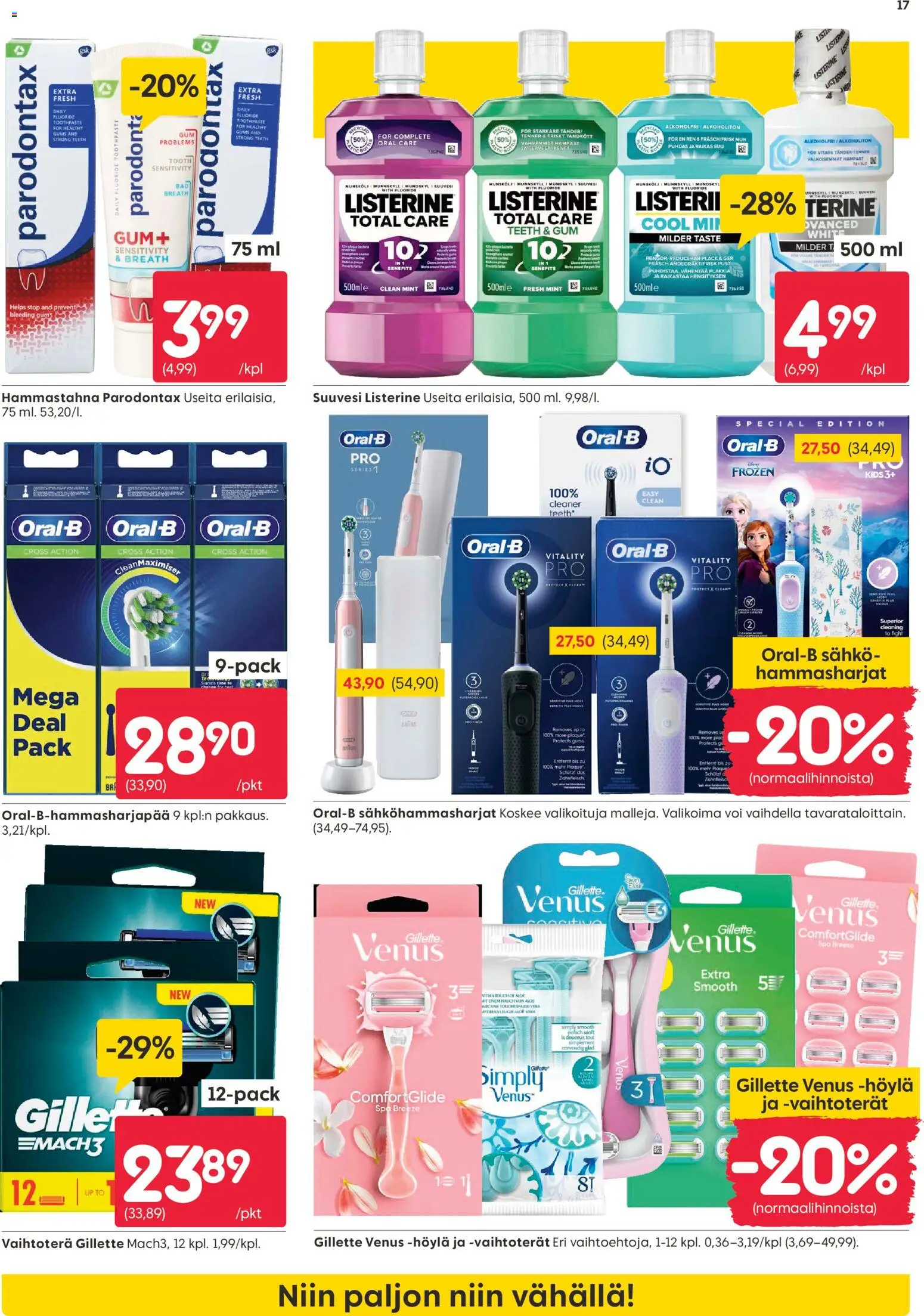 Rusta tarjoukset – voimassa 20.04.2026 alkaen | Sivu: 17 | Tuotteet: Hammastahna, Suuvesi, Voi