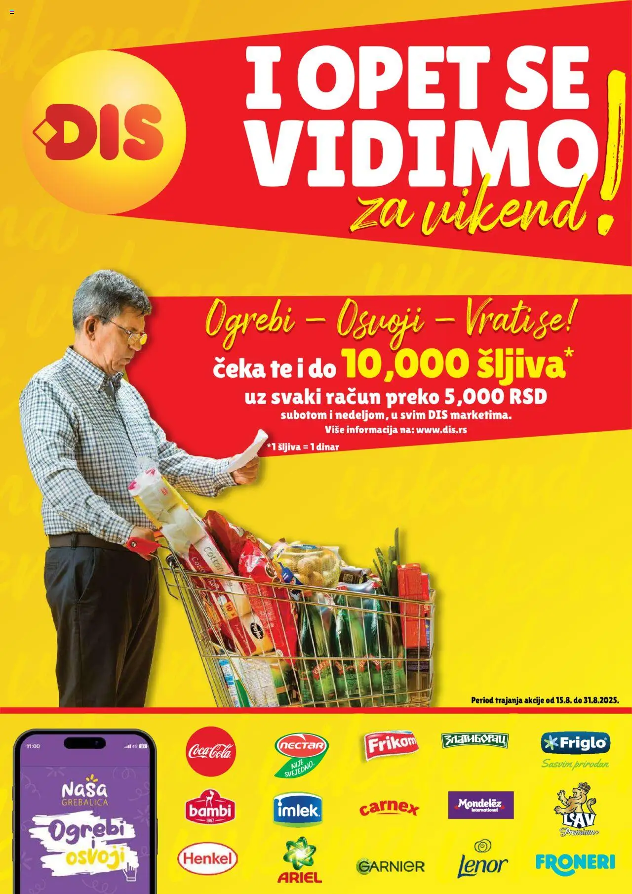 DIS katalog - važi od 15.08.2025 | Strana: 1 | Proizvode: Ariel, Lenor, Garnier, Šljiva