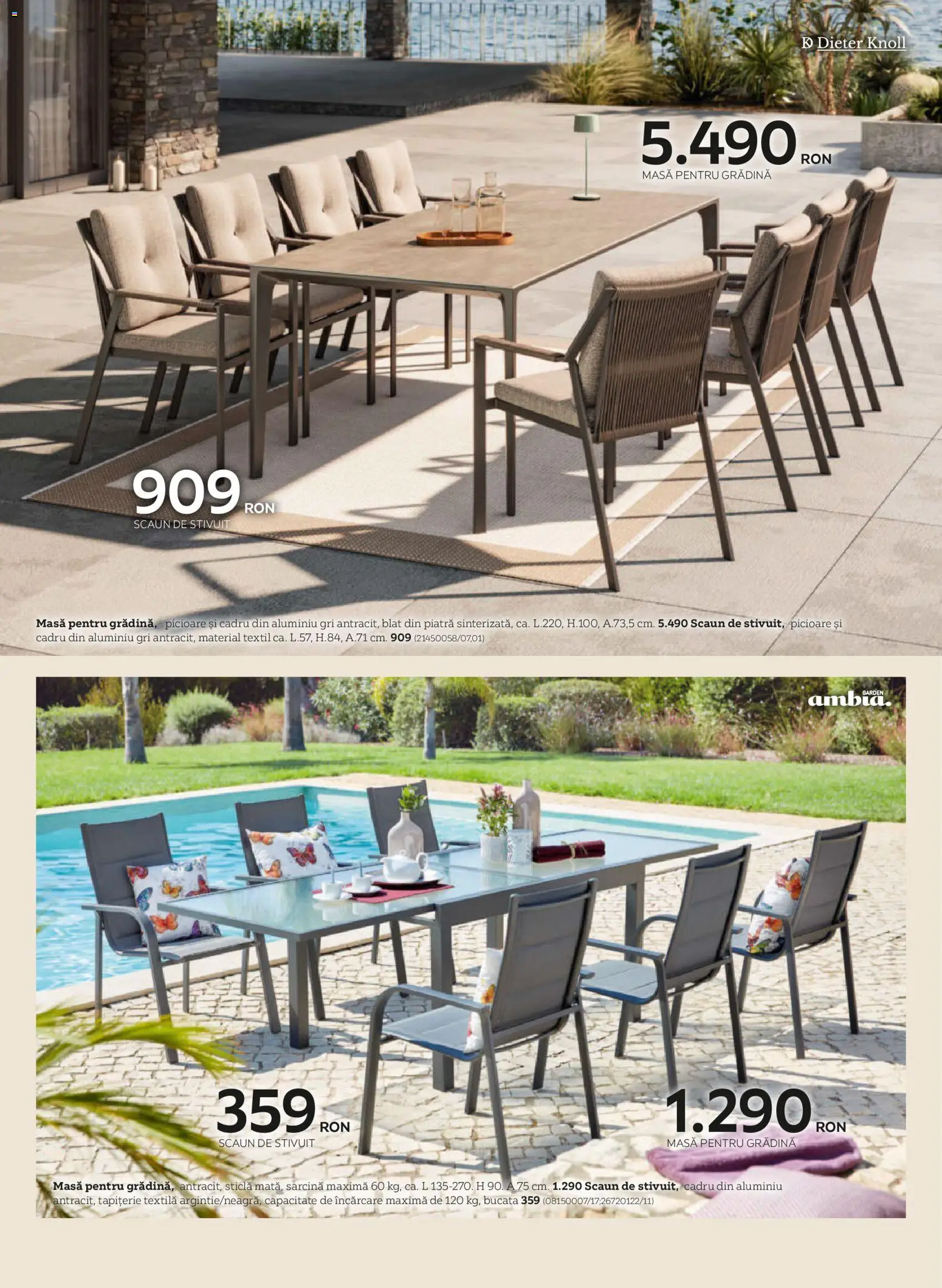 Noul catalog XXXLutz – valabil de la 09.03.2026 | Pagină: 14 | Produse: Masă, Scaun