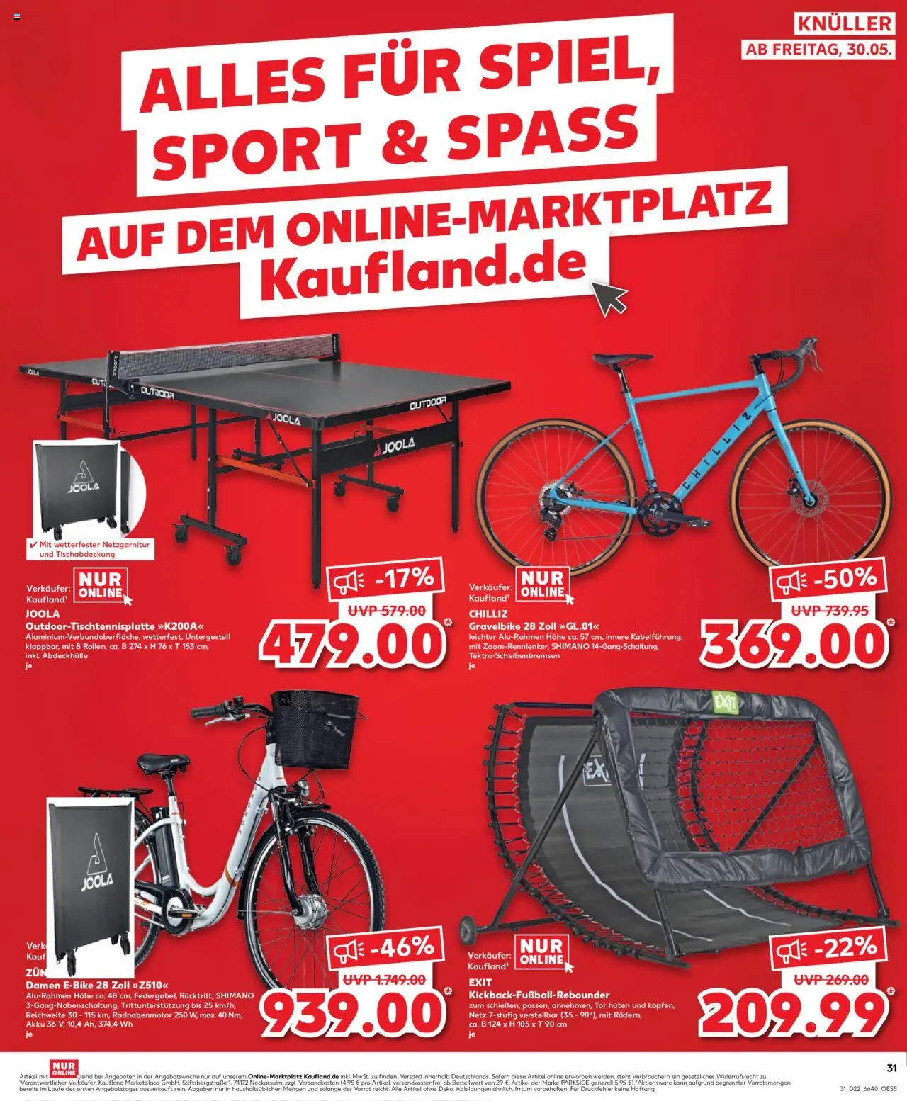 Kaufland Prospekt 	 - gültig ab dem 30.05.2025 | Seite: 31 | Produkte: E-Bike, Football