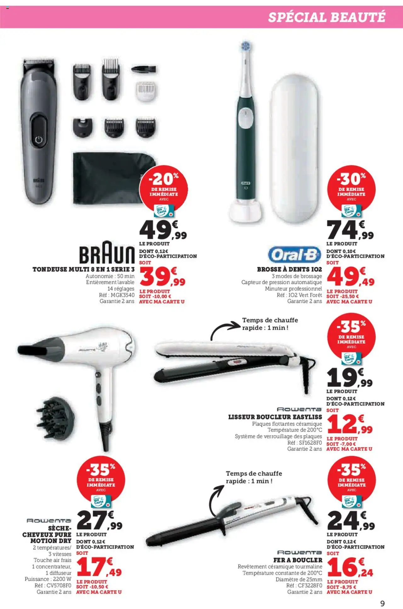  | Page: 9 | Produits: Sèche-cheveux, Tondeuse, Diffuseur, Brosse