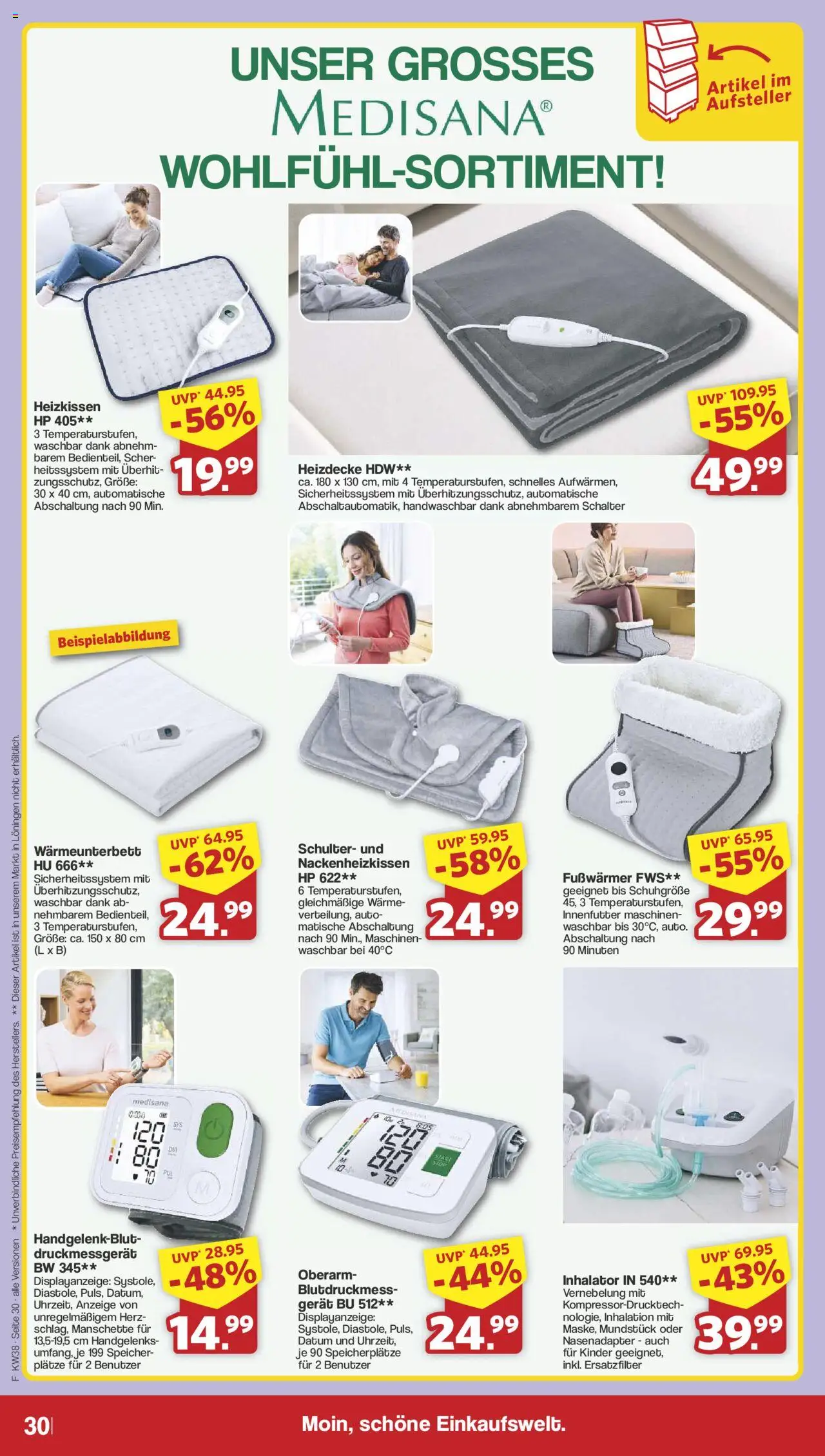 Famila Nordwest Prospekt 	 – gültig ab 15.09.2025 | Seite: 34 | Produkte: HP, Heizkissen