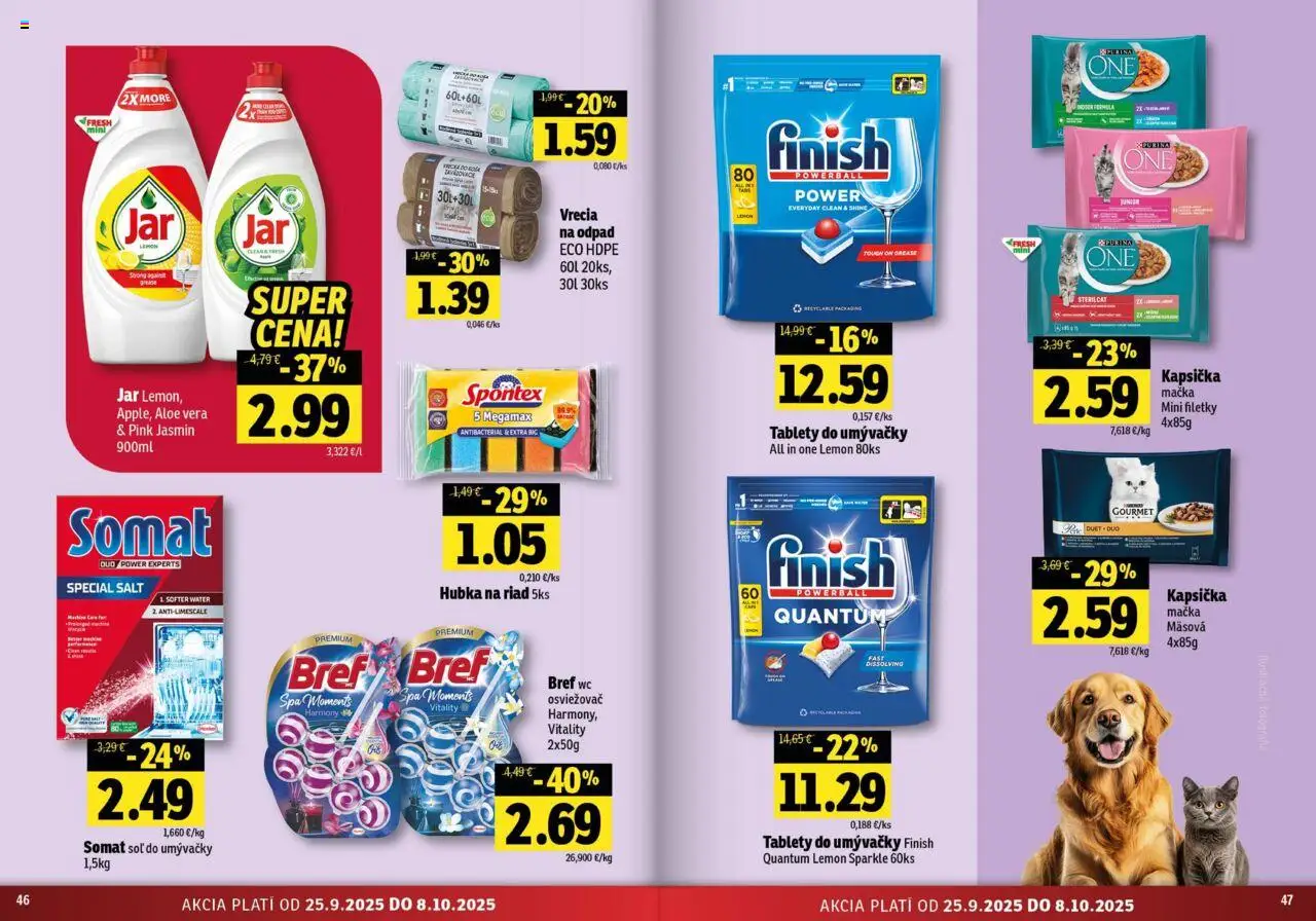 Nové Fresh akcie – leták je platný od 25.09.2025 | Strana: 24 | Produkty: Wc, Hubka, Soľ, Jar