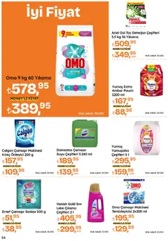 Migros Katalog - Migroskop - 10.07.2025 tarihinden itibaren geçerlidir | Sayfa: 54 | Ürünler: Yumuşatıcı, Leke çıkarıcı, Deterjan, Çamaşır makinesi