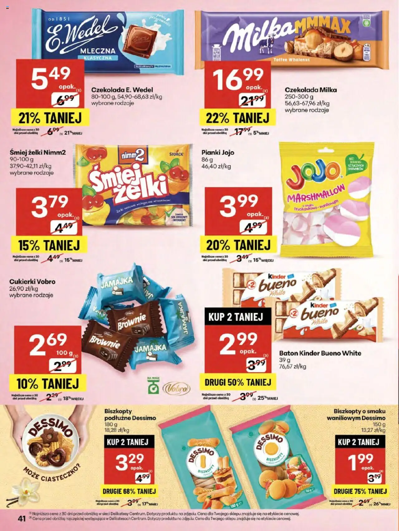 Delikatesy Centrum Gazetka od 07.08.2025 | Strona: 41 | Produkty: Czekolada milka, Milka, Żelki, Cukierki