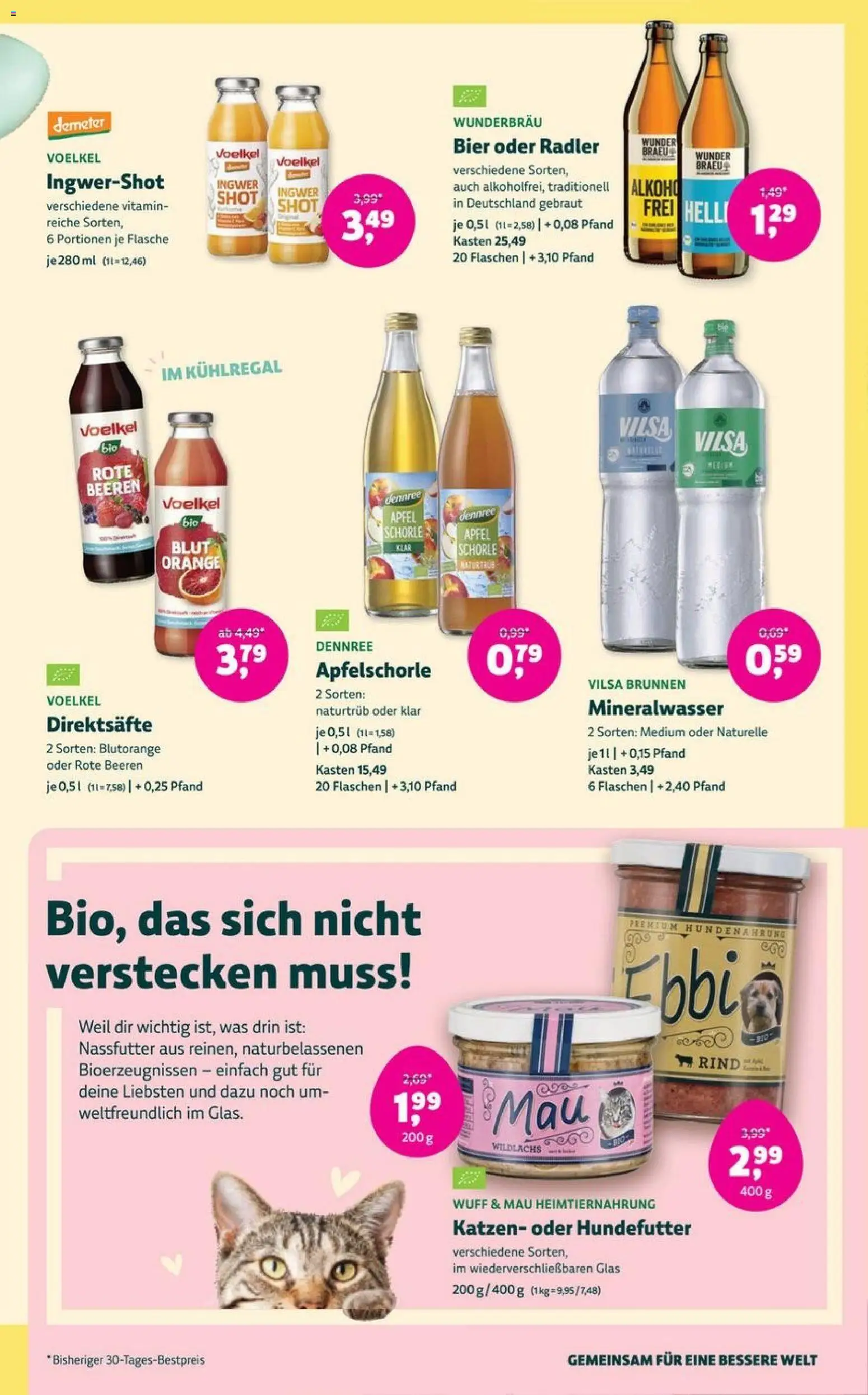 Denns BioMarkt Angebote – gültig ab 25.03.2026 | Seite: 15 | Produkte: Bier, Äpfel, Mineralwasser, Radler