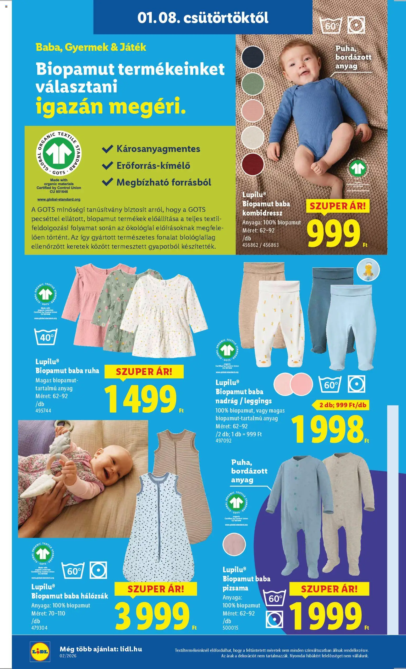 Lidl akciós ujság - amely érvényes a következő dátumtól: 08.01.2026 | Oldal: 32 | Termékek: Játék, Ruha, Pizsama, Leggings
