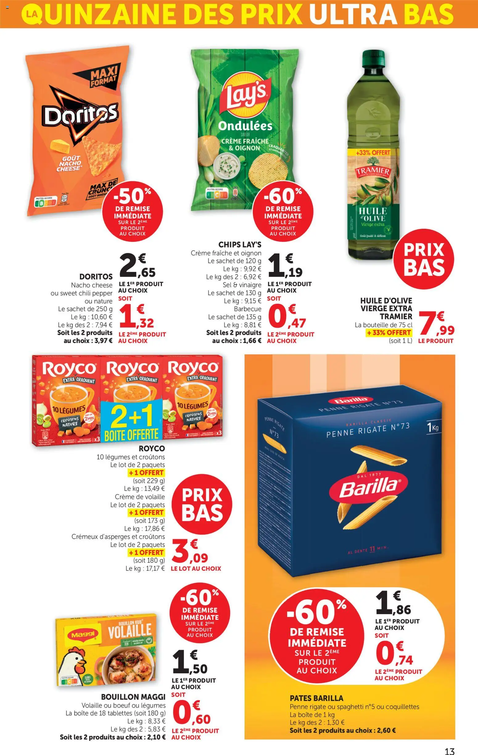 {H1} | Page: 13 | Produits: Barbecue, Sel, Vinaigre, Crème fraiche