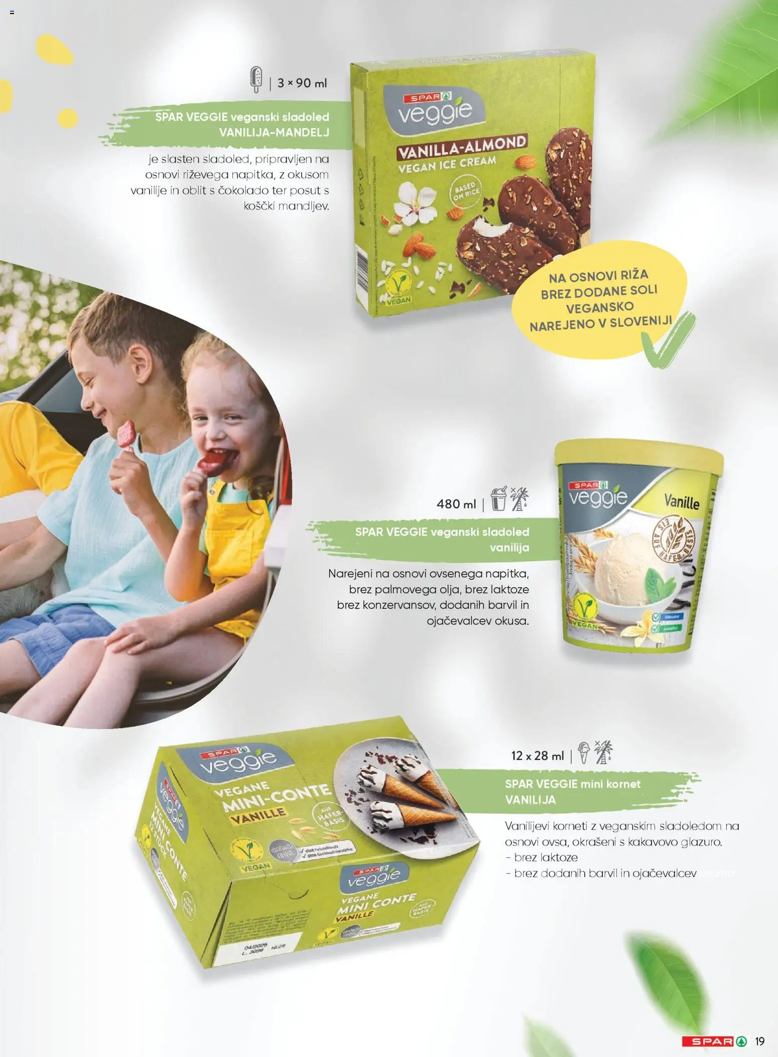 Novi Spar katalog ponudbe – veljaven od 20.04.2026 | Stran: 19 | Izdelki: Sladoled
