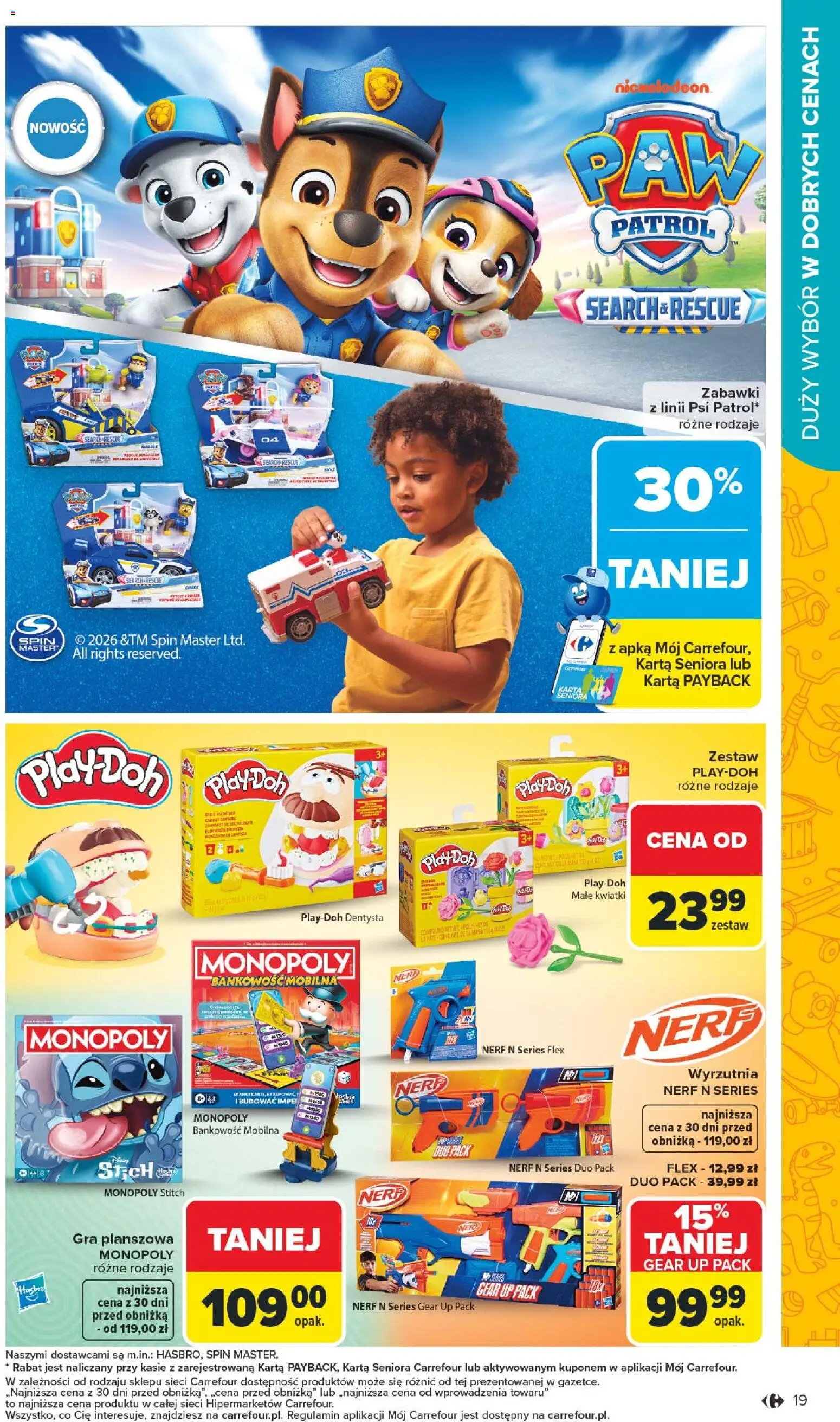 Carrefour Gazetka - Łap super okazje od 02.02.2026 | Strona: 19 | Produkty: Karta, Kwiatki, Gra, Wyrzutnia