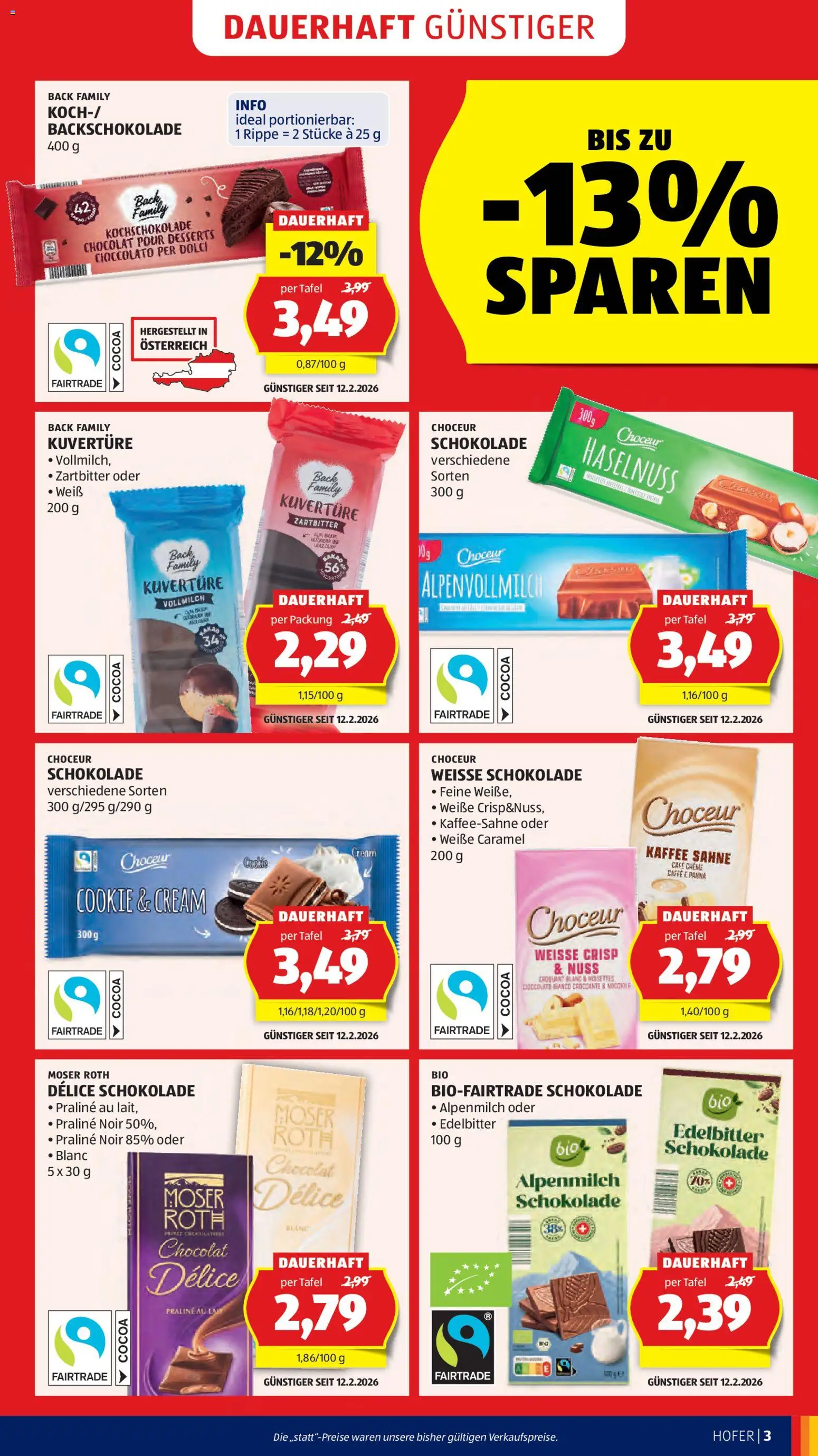 Hofer Flugblatt gültig ab 20.04.2026 | Seite: 5 | Produkte: Sahne, Creme, Kaffee, Schokolade