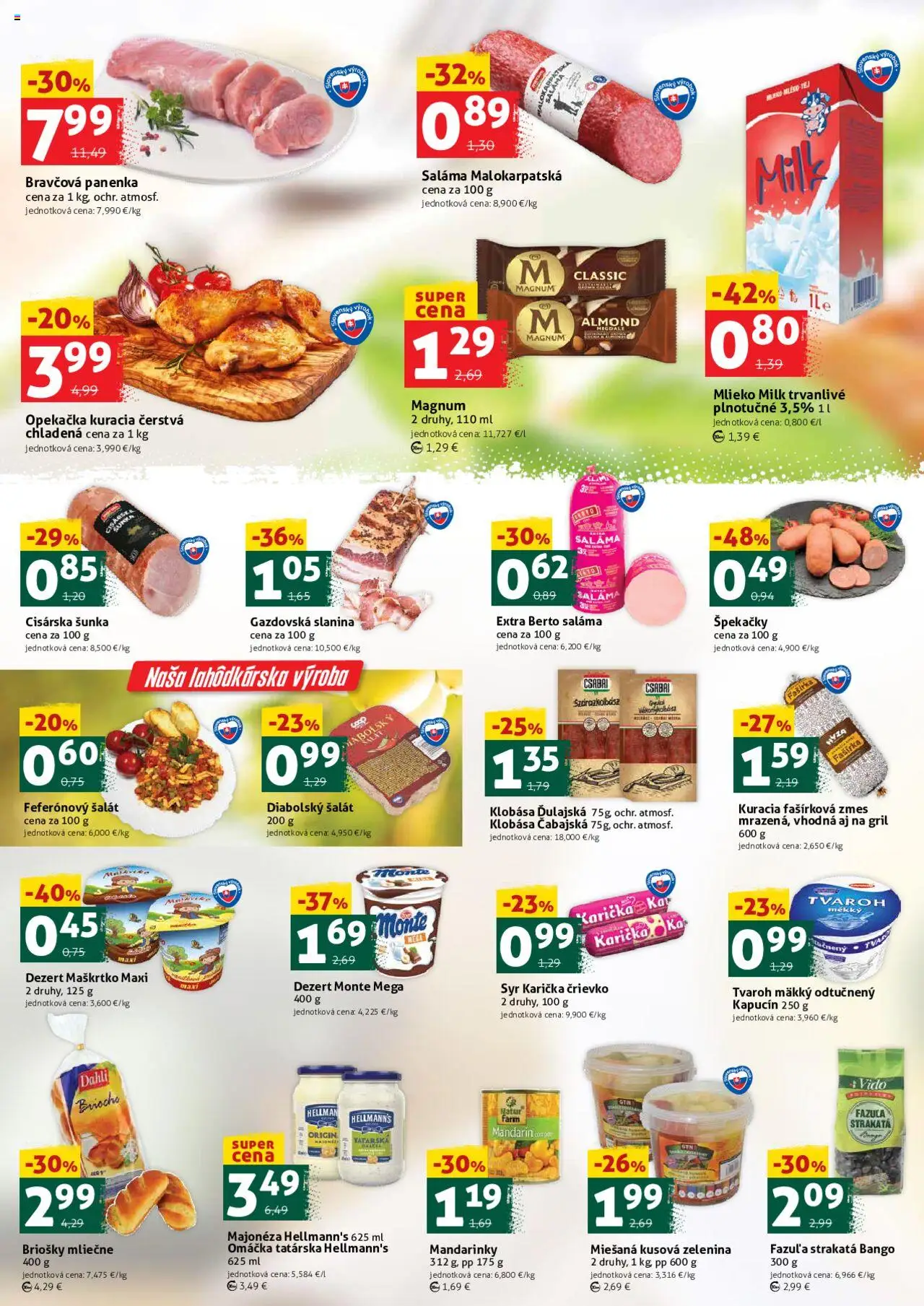 COOP Jednota víkendová ponuka │ platný od 25.07.2025 | Strana: 2 | Produkty: Gril, Fazuľa, Tvaroh