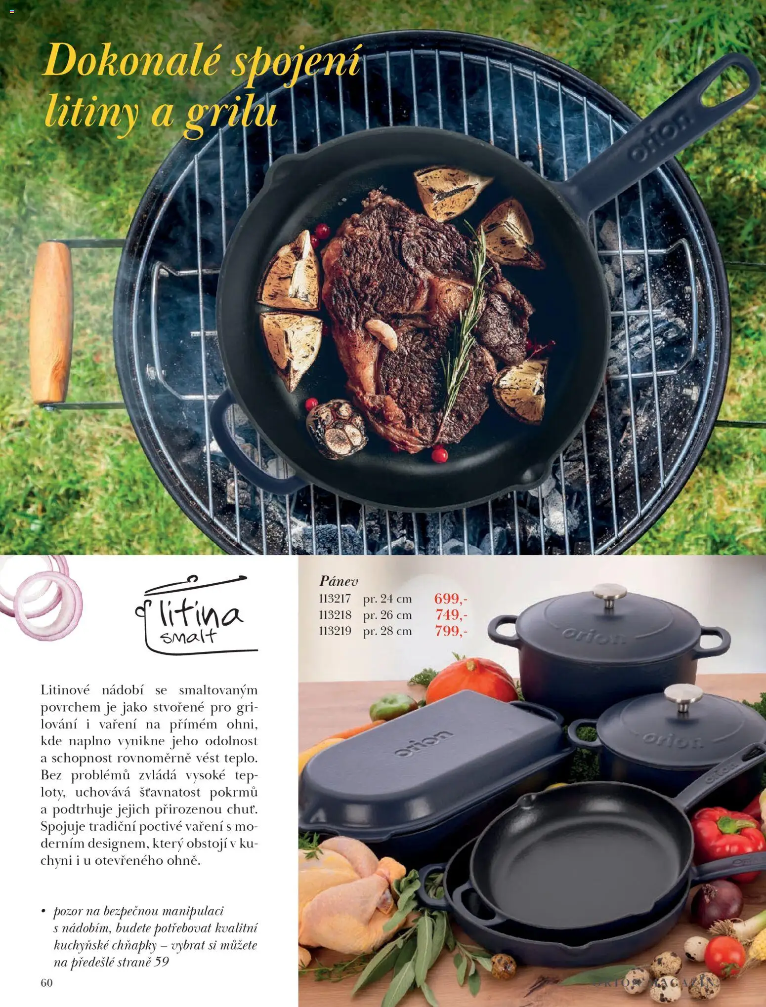 Orion leták - Jaro/Léto 2026 od 09.03.2026 | Strana: 60 | Produkty: Pánev, Nádobí