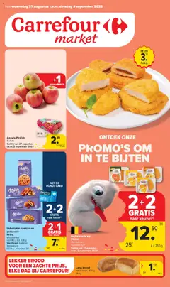 Carrefour - Market Promoties  - Voorbeeld van een folder van Carrefour, geldig van 27.08.2025
