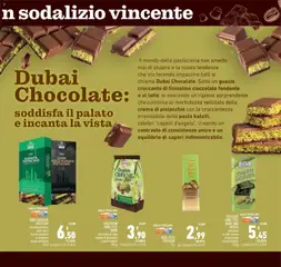 Anteprima del volantino CIOCCOLATO DUBAI STYLE MARIE ANGE DICOSTA, cioccolato al latte ripieno di pistacchio e pasta kadayif valido a partire dal 06.11.2025 | Pagina: 21 | Prodotti: Crema, Latte, Pasta, Cioccolatini