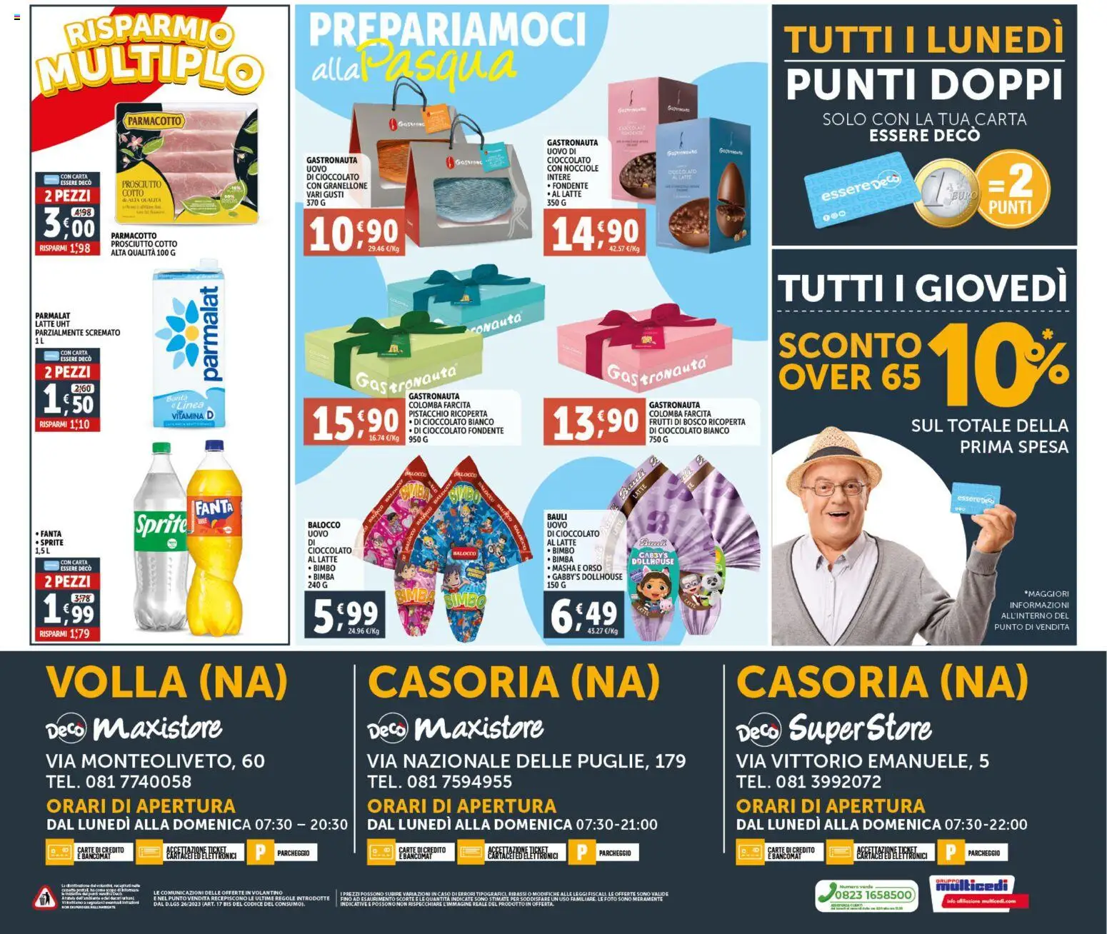 Volantino Decò del 06.03.2026 | Pagina: 20 | Prodotti: Prosciutto Cotto, Cioccolato, Nocciole, Fanta