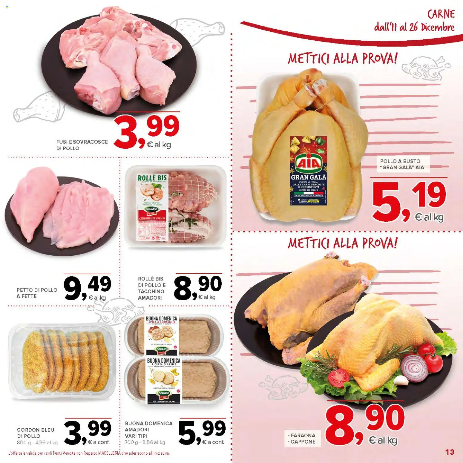 Volantino Todis del 11.12.2025 | Pagina: 13 | Prodotti: Speck, Petto di Pollo, Pollo, Formaggio