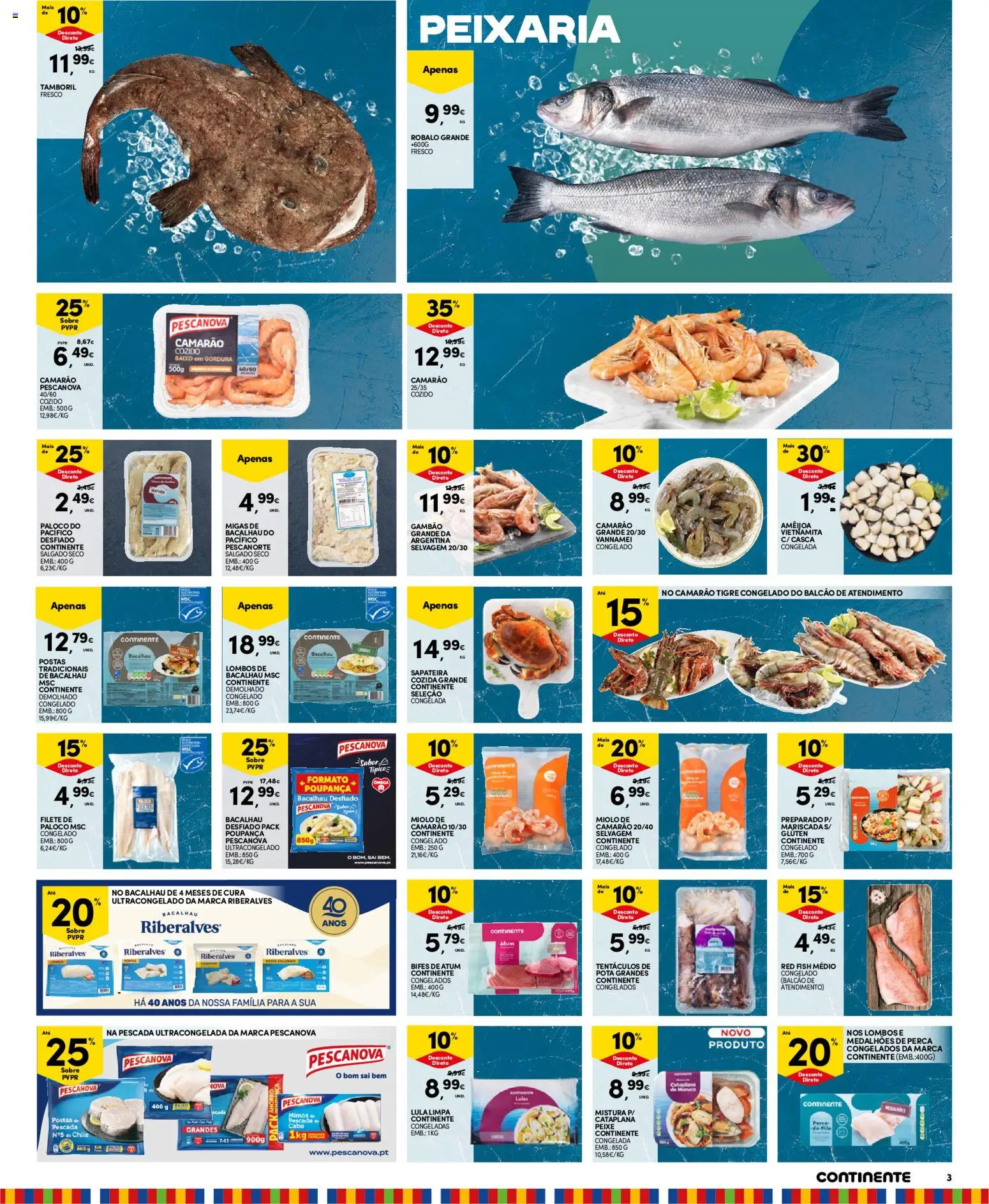 Continente - Madeira │ válido de 10.03.2026 | Página: 3 | Produtos: Atum, Bacalhau, Pescada, Tamboril