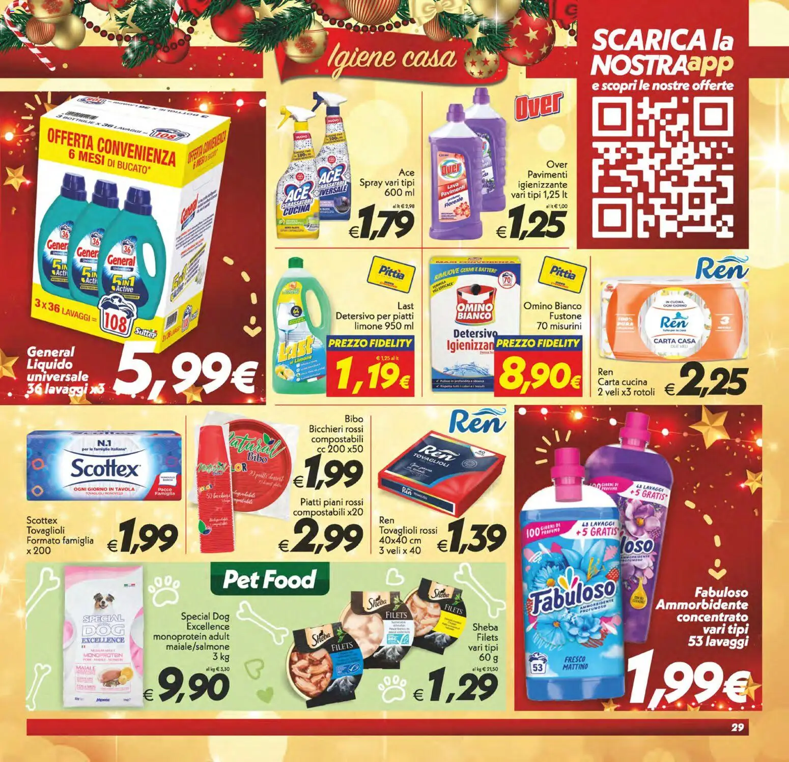 Volantino SuperConveniente del 16.12.2025 | Pagina: 29 | Prodotti: Ammorbidente, Detersivo per piatti, Sgrassatore, Limone