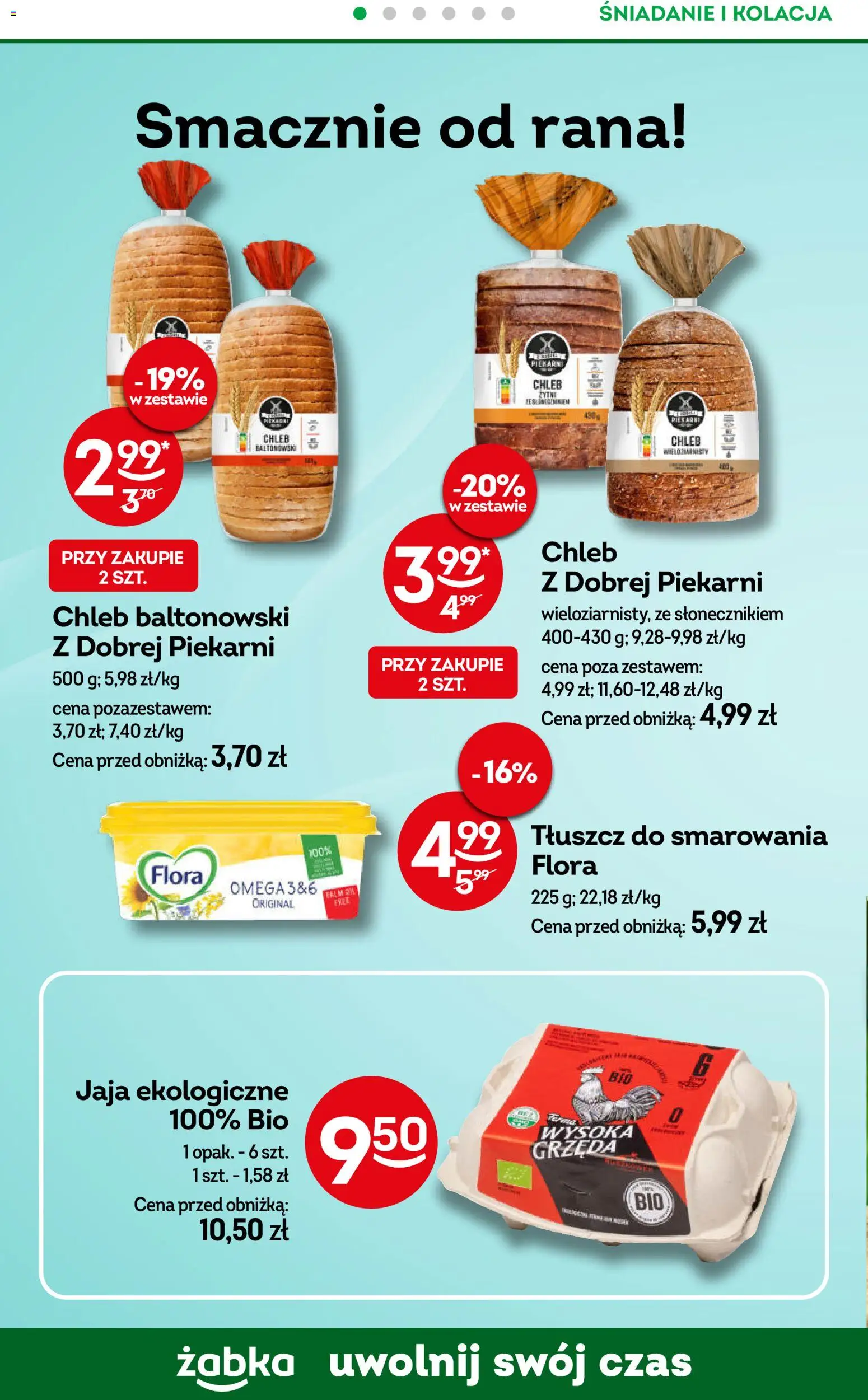 Żabka Gazetka - Codzienne produkty od 22.10.2025 | Strona: 12 | Produkty: Chleb, Jaja
