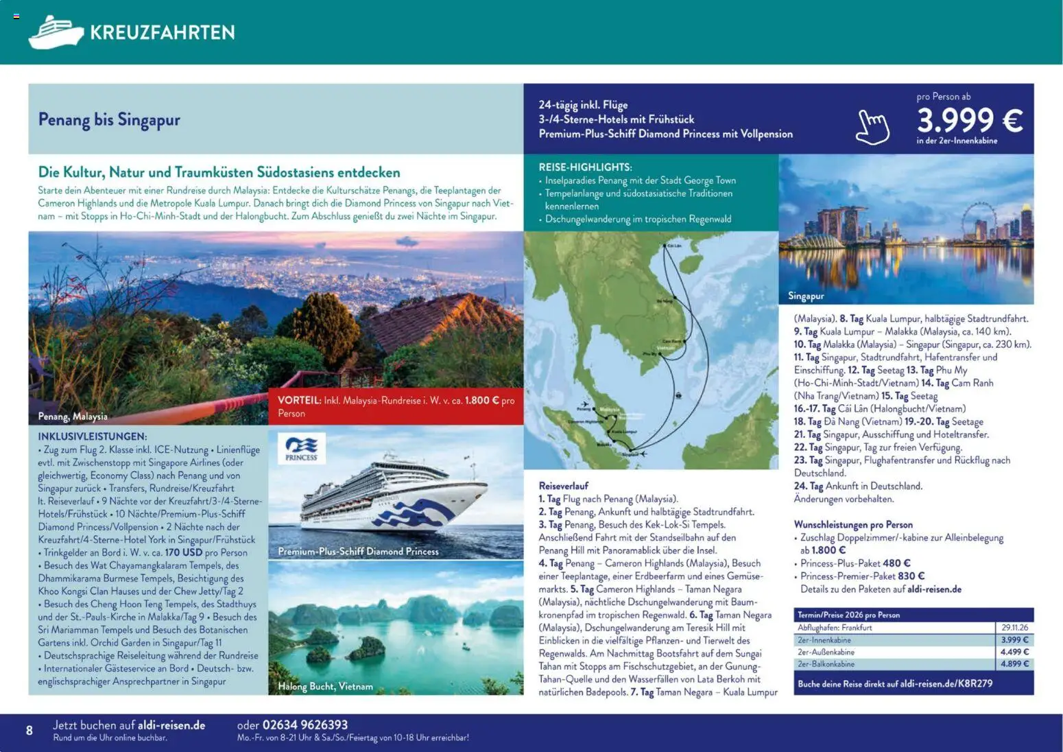 Aldi Süd Themenkatalog November 25 – gültig ab 01.11.2025 | Seite: 8 | Produkte: Gemüse, Uhr