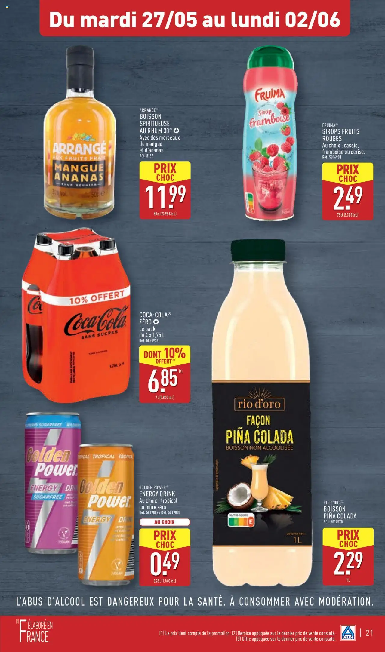  | Page: 24 | Produits: Framboise, Mangue, Rhum, Ananas