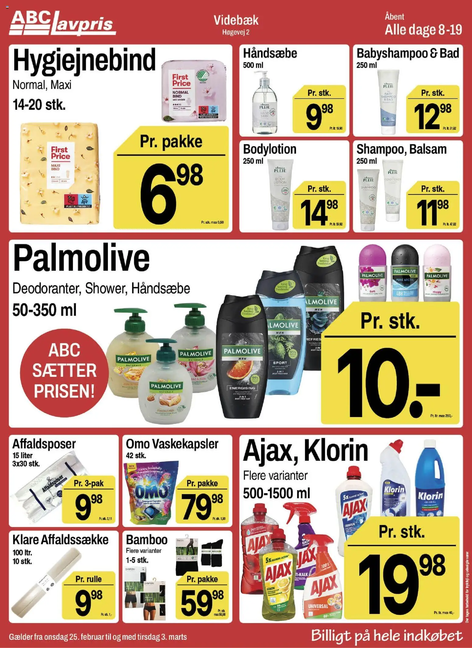 Abc Lavpris tilbudsavis – gyldig fra 25.02.2026 | Side: 15 | Produkter: Shampoo, Balsam, Bad