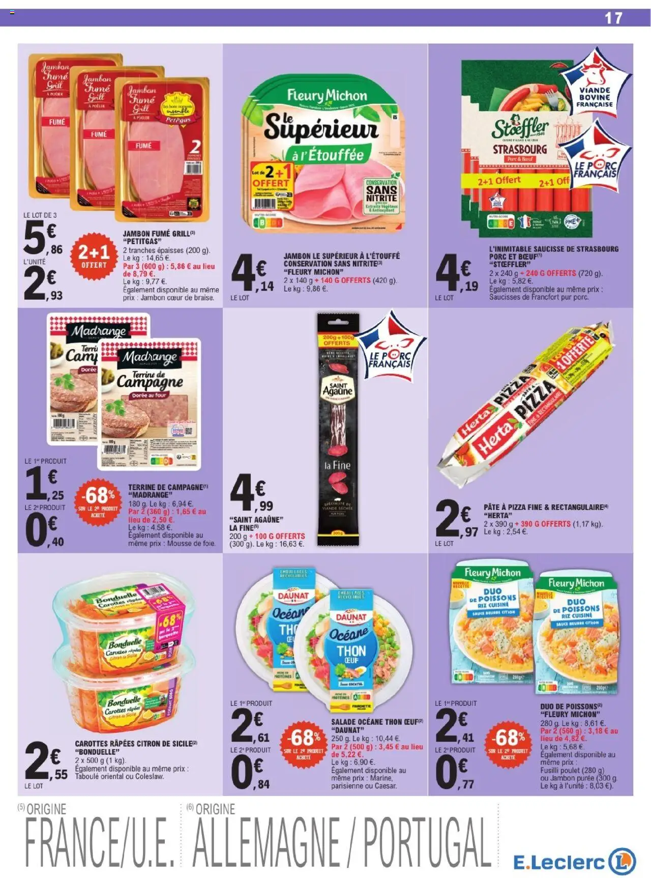  | Page: 17 | Produits: Salade, Grill, Thon, Pizza