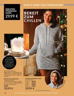 AVON Katalog Oktober 2025 ab 01.10.2025 gültig | Seite: 172 | Produkte: Tasche, Loungekleid, Lampe