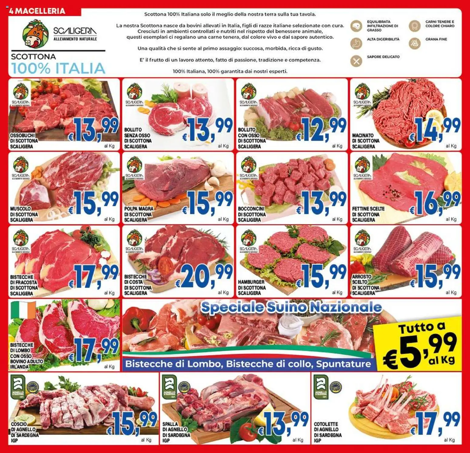 Volantino DEM del 27.11.2025 | Pagina: 4 | Prodotti: Arrosto, Suino, Hamburger, Terra