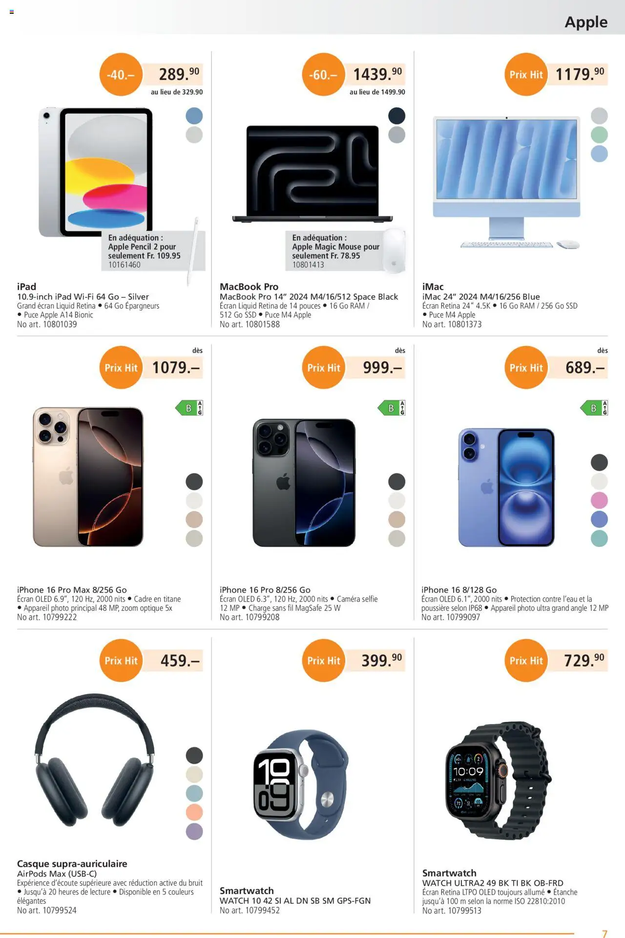 Fust Aktionen FR ab 28.07.2025 | Seite: 7 | Produkte: Smartwatch, Apple, Iphone, Ipad
