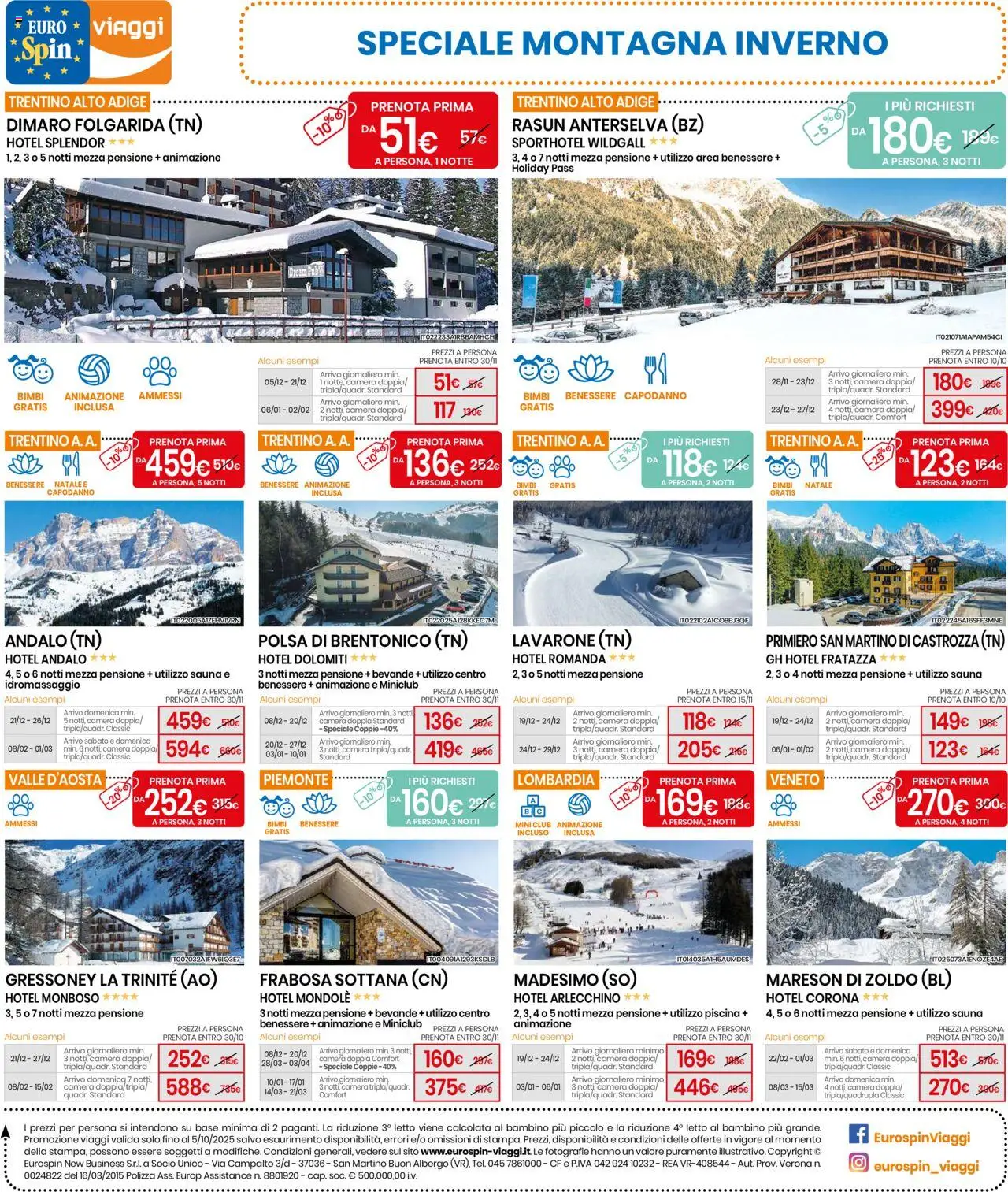 Volantino Eurospin del 25.09.2025 | Pagina: 16 | Prodotti: Tè, Piscina, Letto