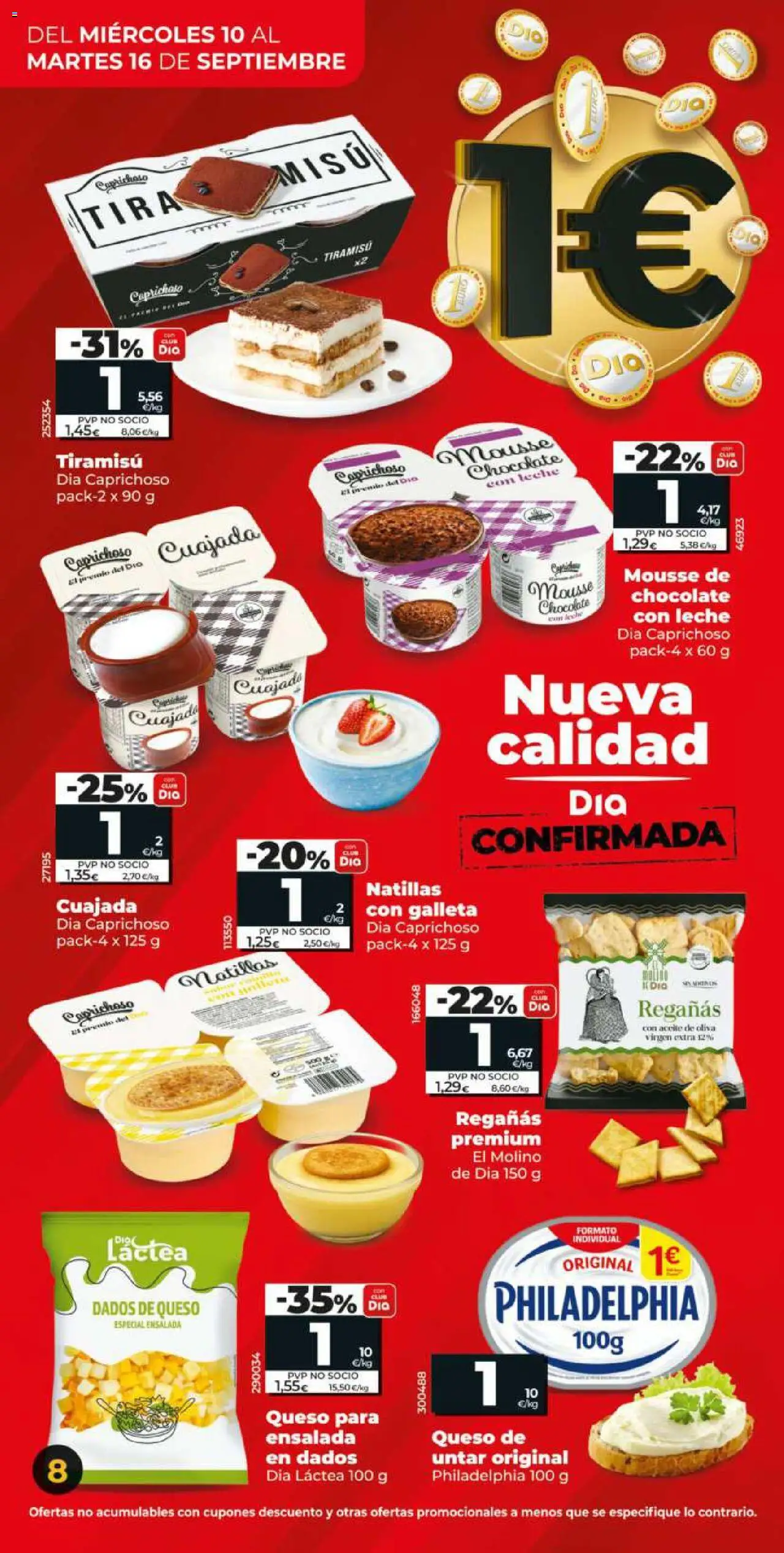 Dia - folleto Market │ válido desde el 10.09.2025 | Página: 8 | Productos: Leche, Aceite, Ensalada, Chocolate con leche