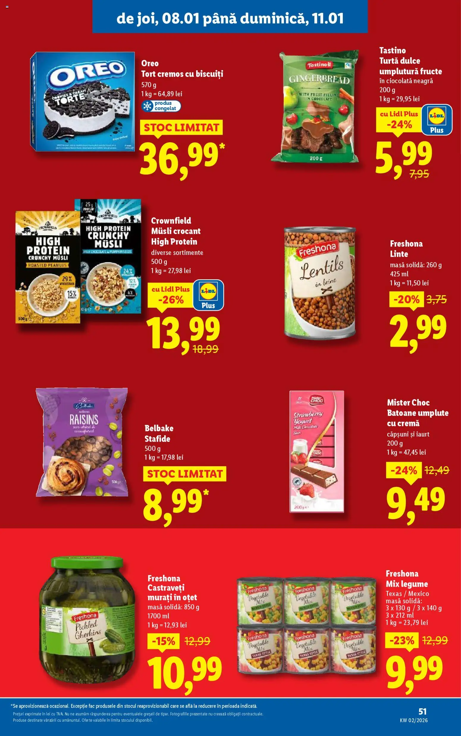 Noul catalog Lidl – valabil de la 05.01.2026 | Pagină: 51 | Produse: Masă, Iaurt, Cremă, Căpșuni