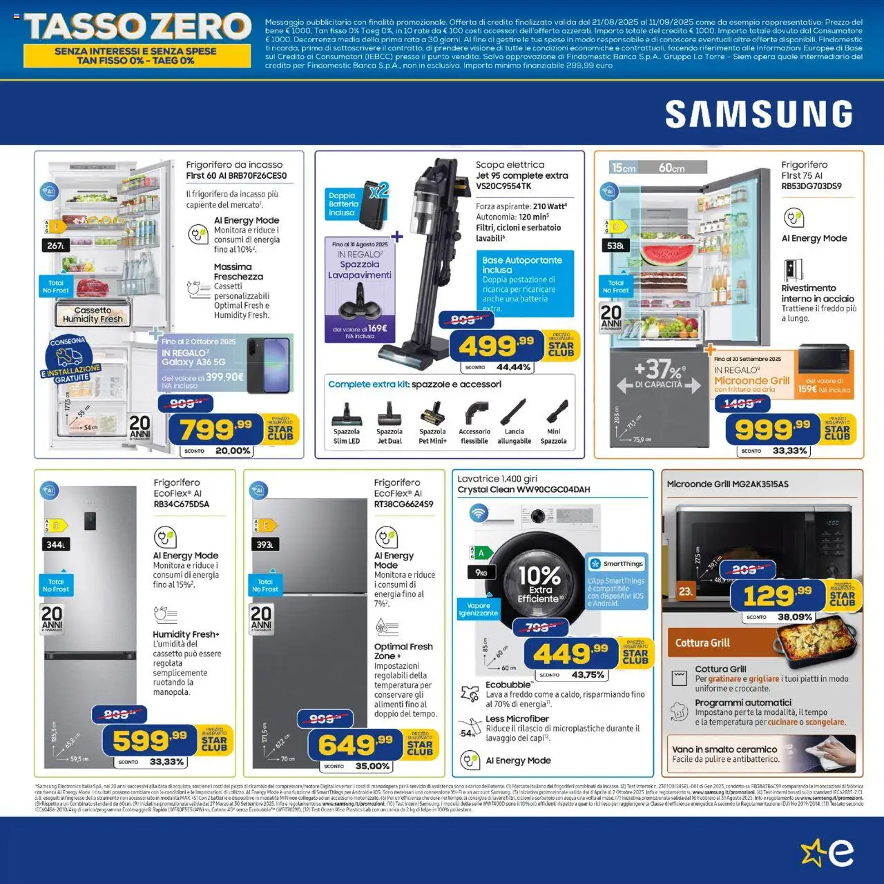 Volantino Euronics del 21.08.2025 | Pagina: 15 | Prodotti: Acqua, Lavatrice, Batteria, Batterie