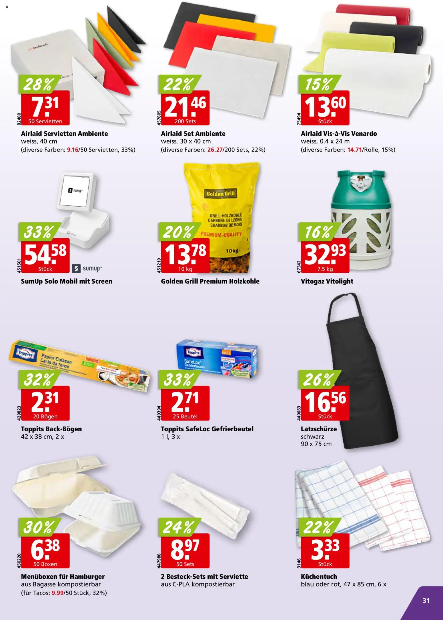 Aligro aktionen Schlieren, Gossau SG, Frauenfeld, Rapperswil-Jona, Sargans, Bern – gültig ab 04.05.2026 | Seite: 31 | Produkte: Grill