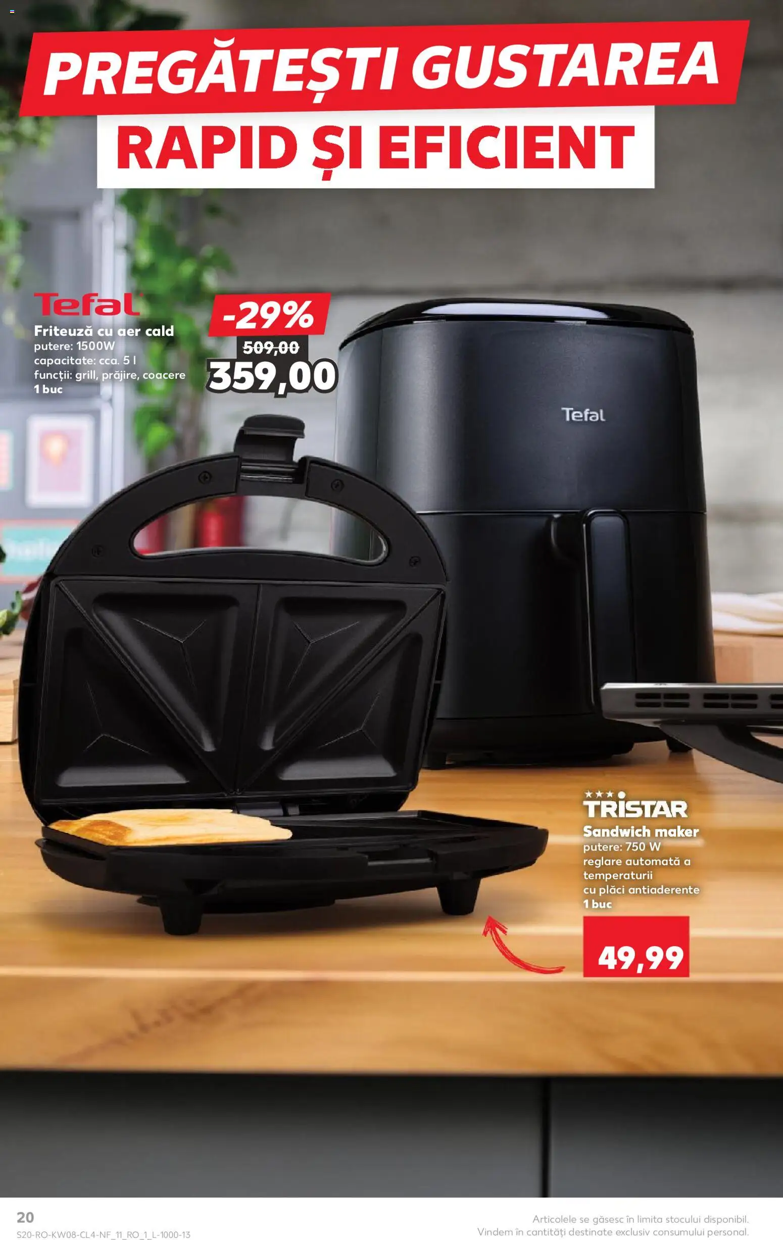 Kaufland RO akciós ujság - amely érvényes a következő dátumtól: 18.02.2026 | Oldal: 20 | Termékek: Tefal