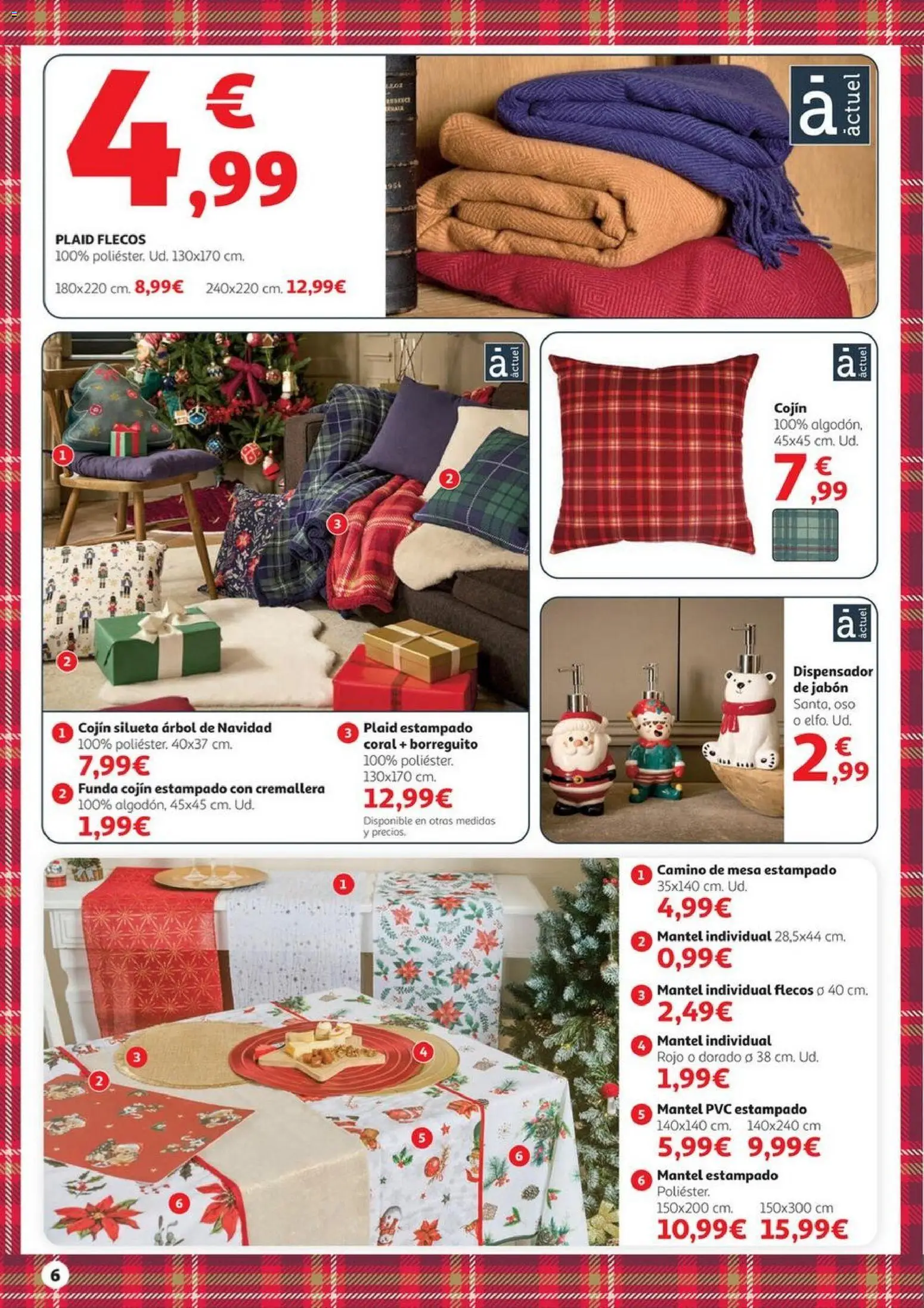 Alcampo - Decoració Nadal HP Cat │ válido desde el 06.11.2025 | Página: 6 | Productos: Dispensador de jabón, Mantel, Dispensador, Mesa