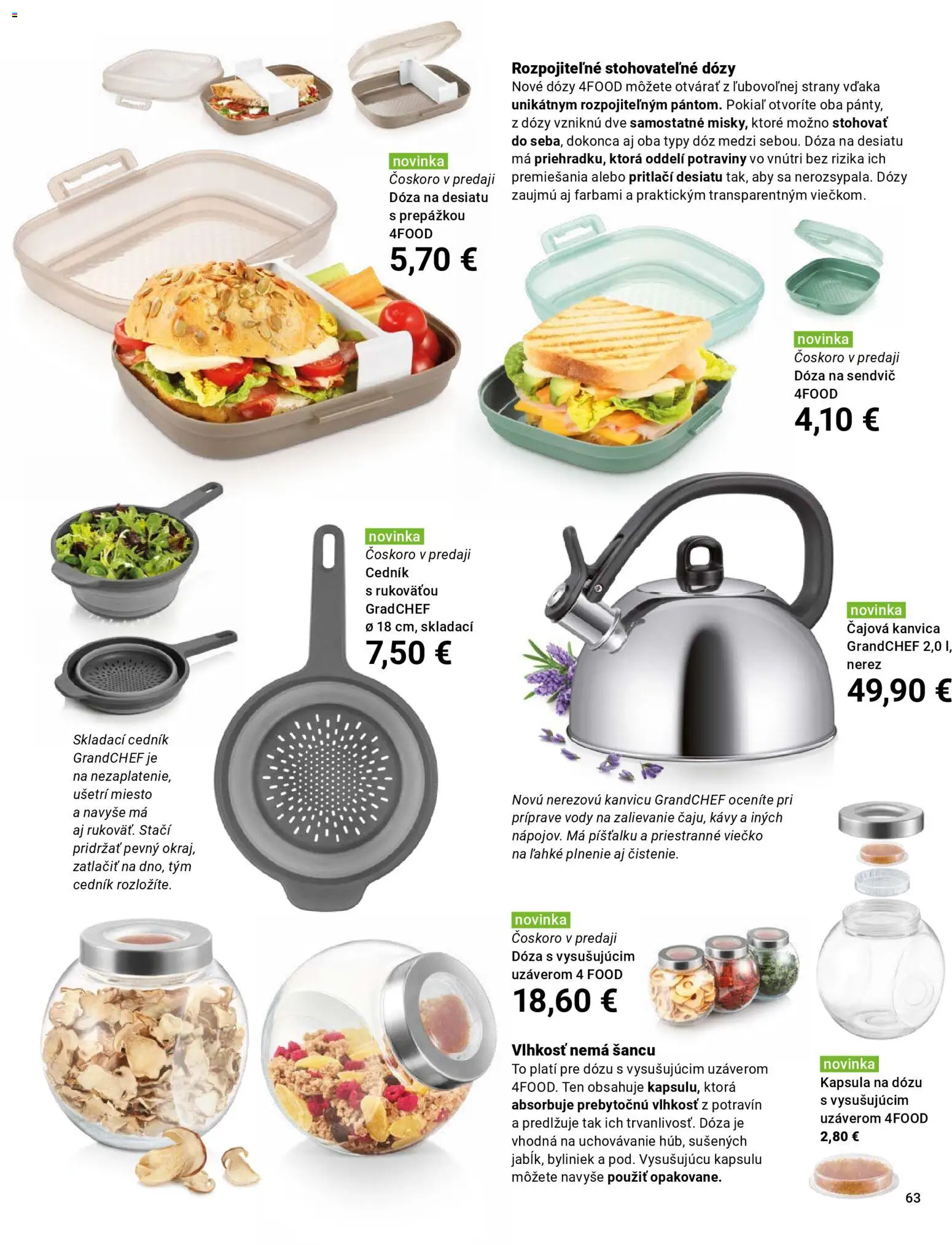 Nové TESCOMA akcie – leták je platný od 01.11.2025 | Strana: 63 | Produkty: Kanvica, Sendvič