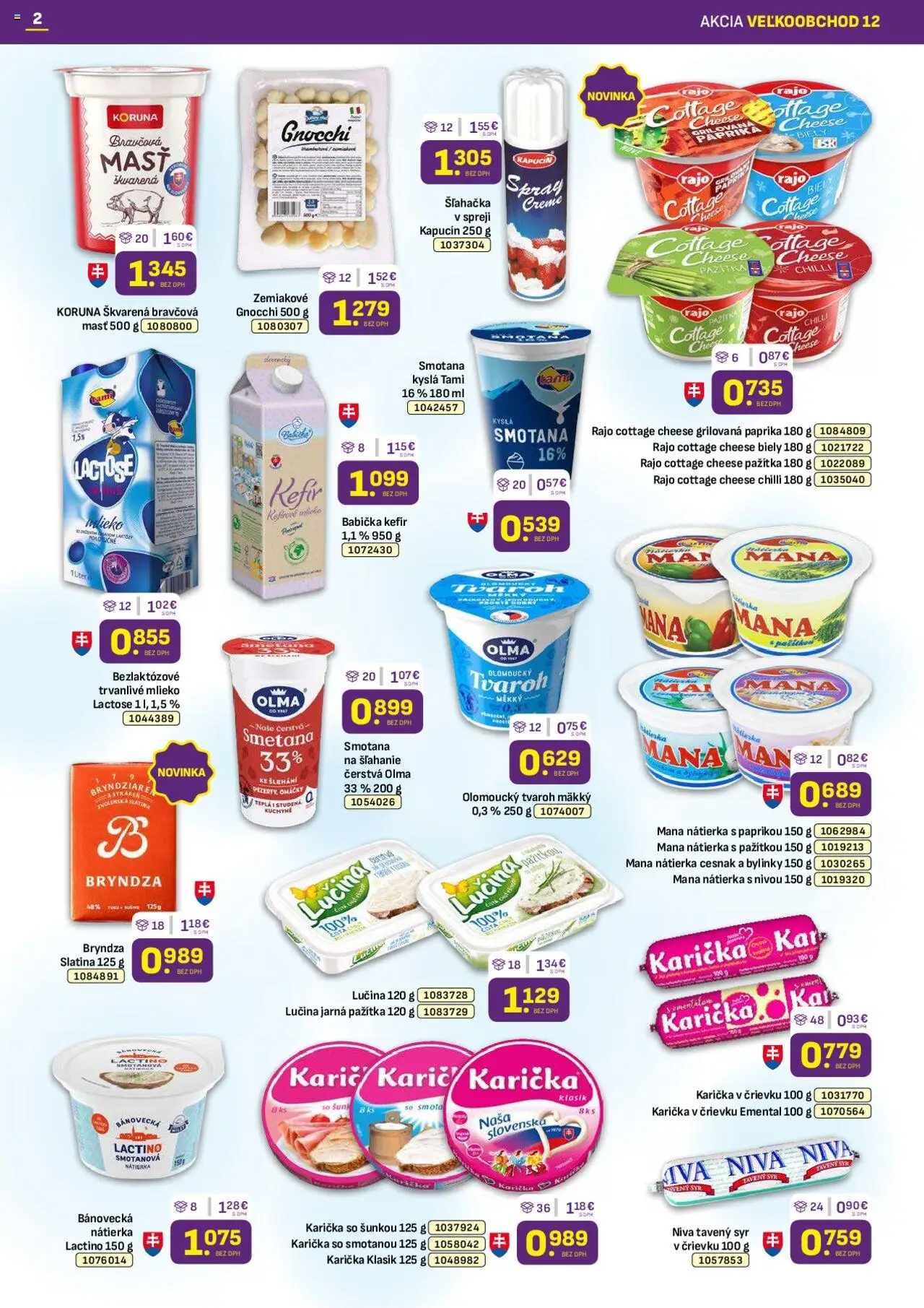 Libex leták │ platný od 16.06.2025 | Strana: 2 | Produkty: Paprika, Mlieko, Syr, Šľahačka