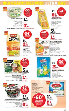 Hyper U - Prévisualisation de Hyper U catalogue valide à partir de 10.03.2026 | Page: 13 | Produits: Salade, Betterave, Mayonnaise, Moutarde