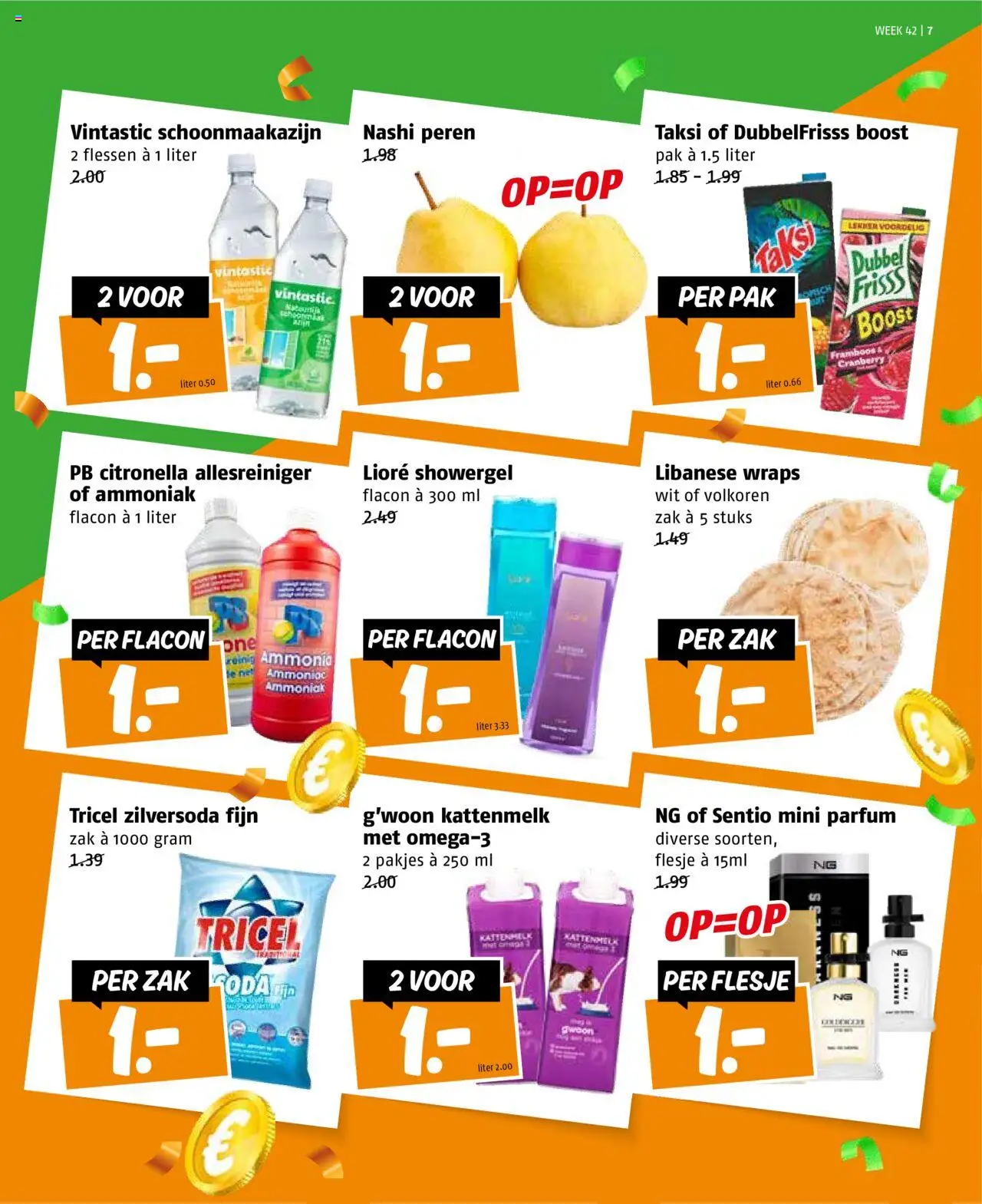 {H1} | Pagina: 7 | Producten: Allesreiniger, Zak, Parfum, Boost