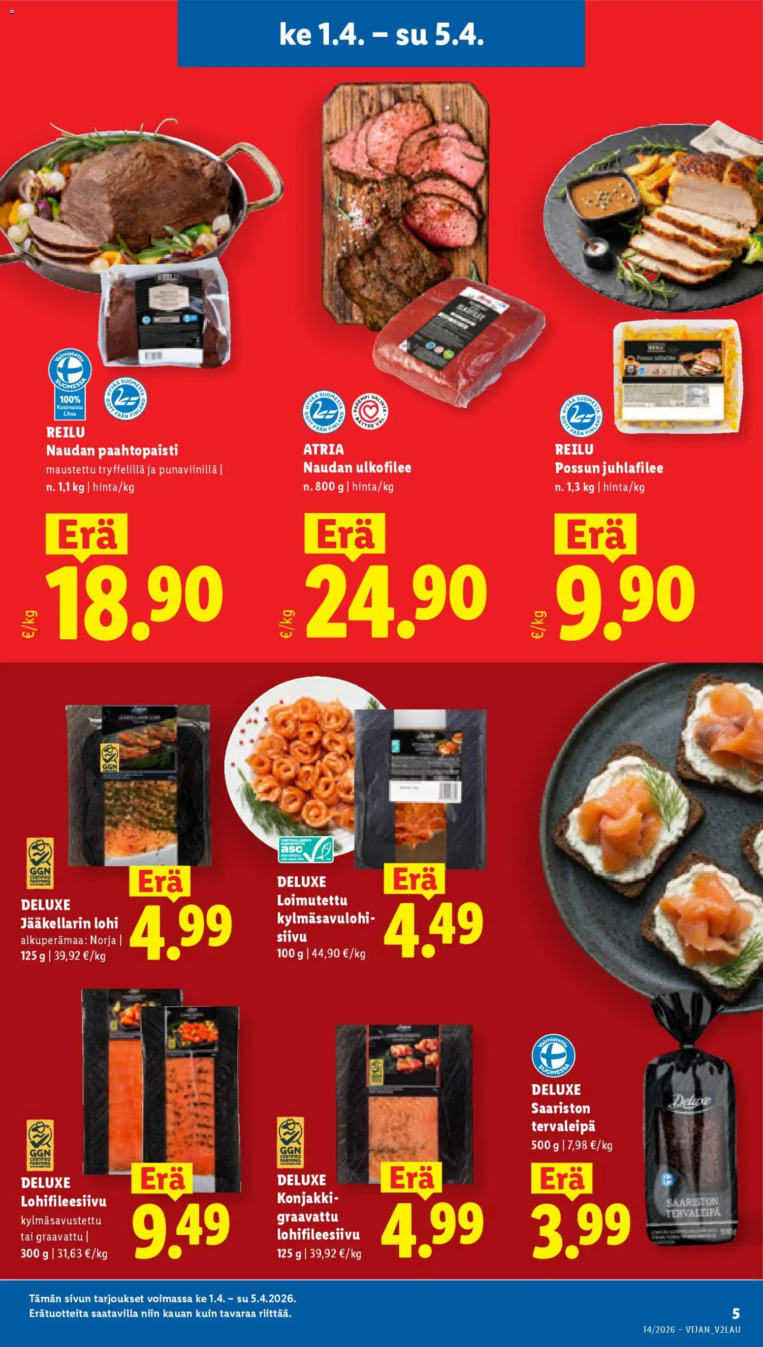 Lidl tarjoukset - Tampere – voimassa 01.04.2026 alkaen | Sivu: 5 | Tuotteet: Lohi