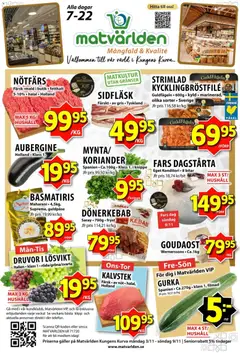 Matvärlden - erbjudanden - Förhandsvisning av reklamblad från butik Matvärlden aktuell från 03.11.2025