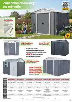 Hecht leták platný od 19.02.2026 | Strana: 133 | Produkty: Záhradný domček, Rám, Náradie
