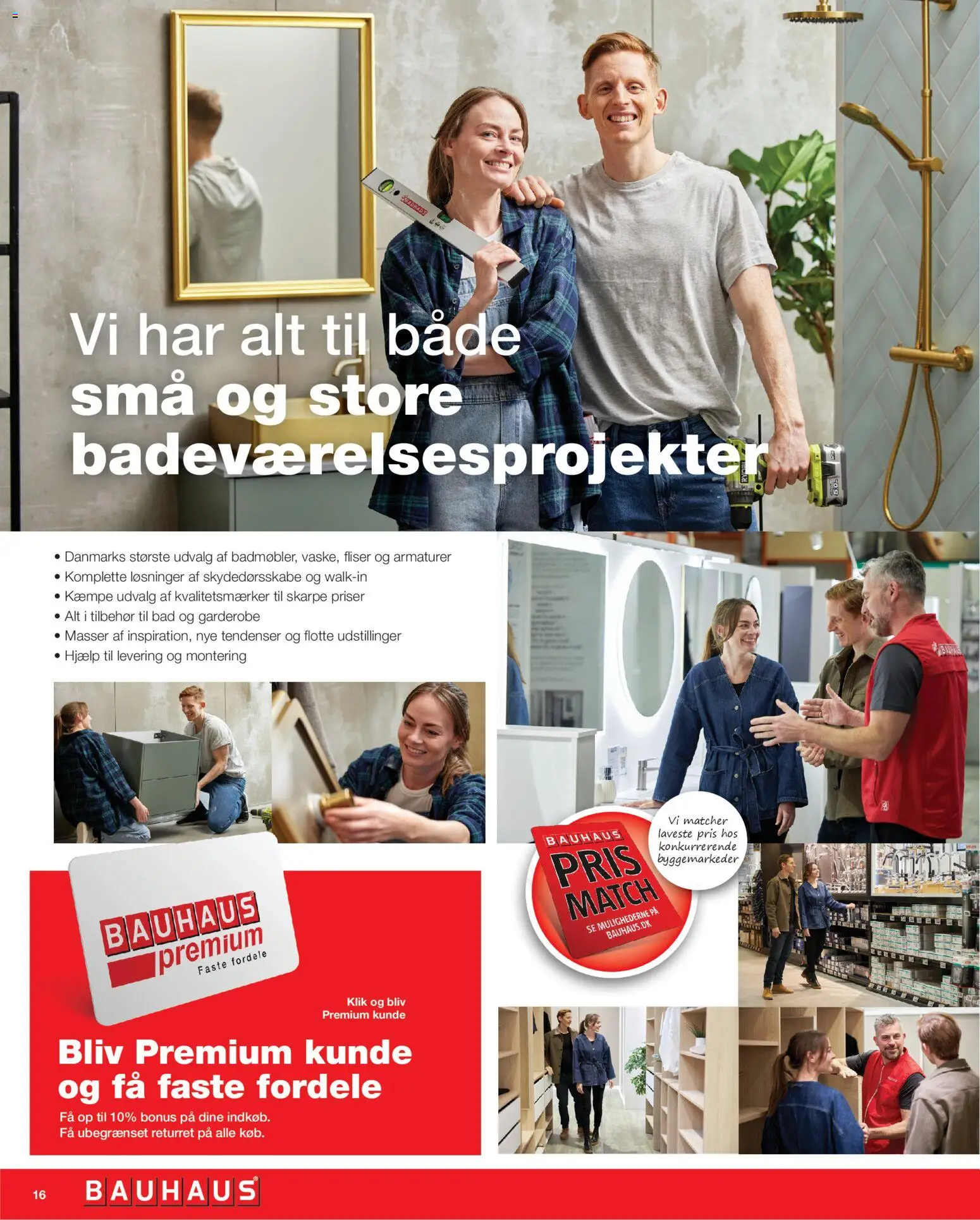 Bauhaus tilbudsavis – gyldig fra 27.12.2025 | Side: 16 | Produkter: Garderobe, Bad